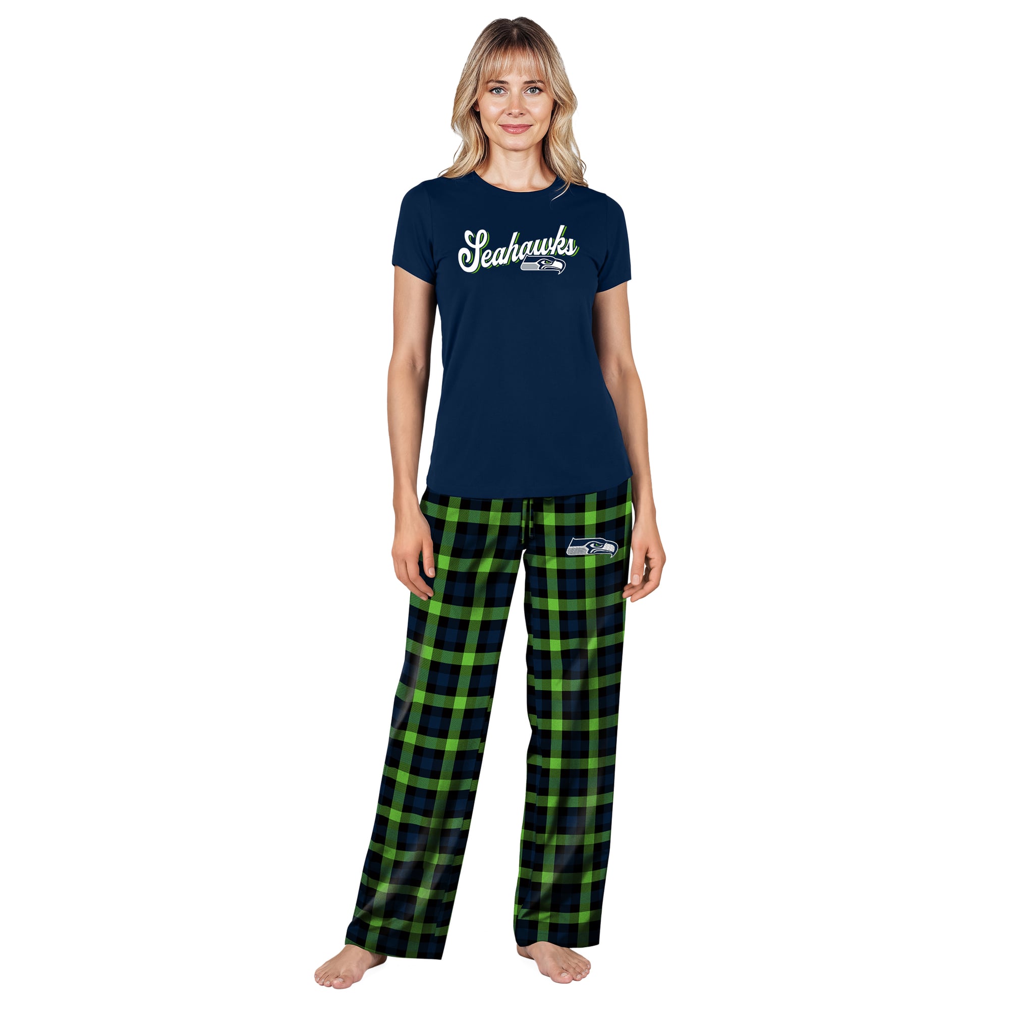 Ensemble de nuit Highland pour femmes la marque Concepts Sport College Navy Seattle Seahawks
