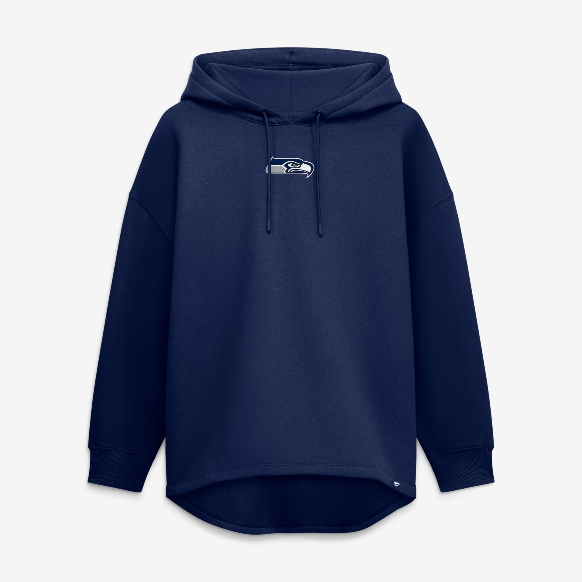 Women's Fanatics College Navy Seattle Seahawks Oversized Tunic Hoodie