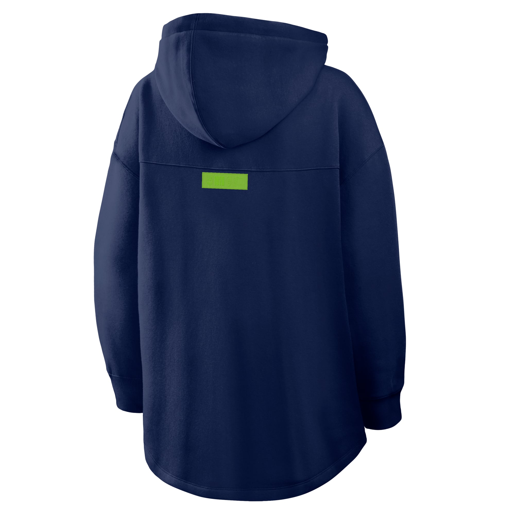 Women's Fanatics College Navy Seattle Seahawks Oversized Tunic Hoodie