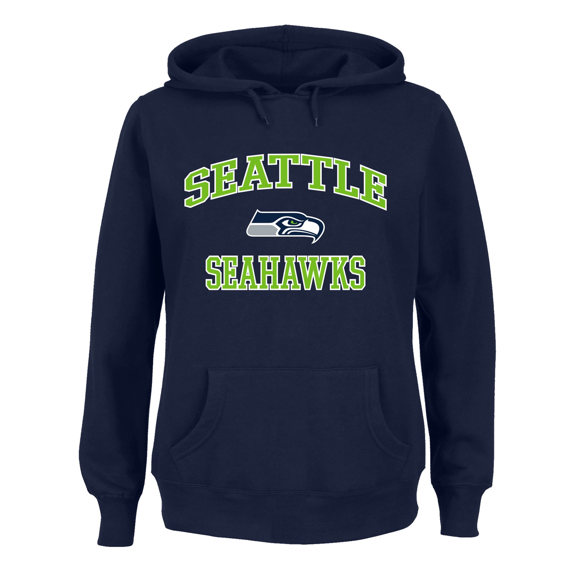 Sweat à capuche Fanatics College Navy Seattle Seahawks pour femmes, grande taille, motif cœur et âme