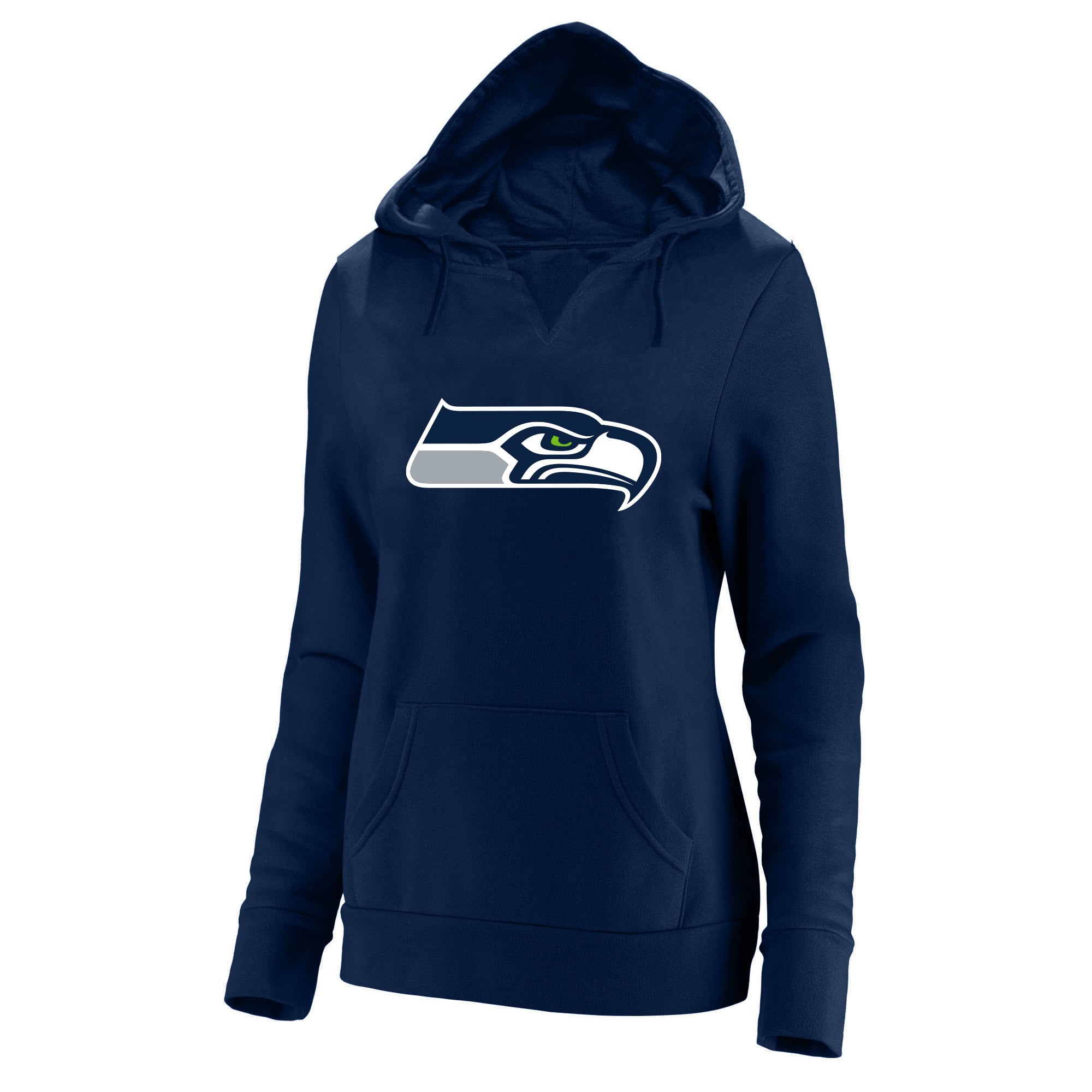 Women's Fanatics Jaxon Smith-Njigba College Navy Seattle Seahawks Plus Player Name & Number Notch Neck Hoodie