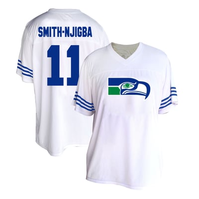Jaxon Smith-Njigba Seattle Seahawks Fanatics Women's Plus Size Fashion Jersey - White