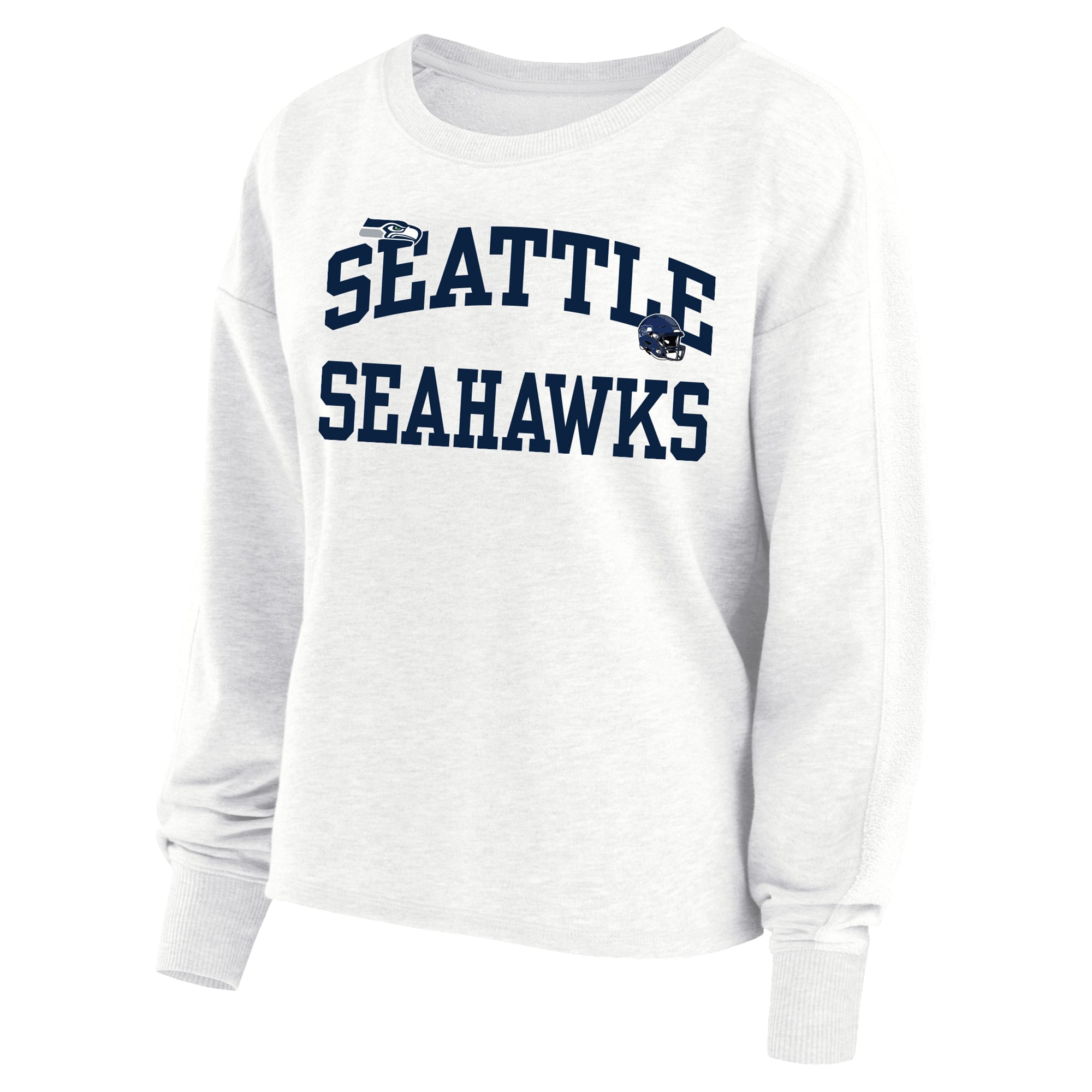 Women's Fanatics Jaxon Smith-Njigba White Seattle Seahawks Plus Oversized Name & Number Sweatshirt