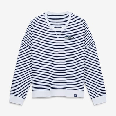 Sweat-shirt oversize Seattle Seahawks Fanatics pour femme - Blanc