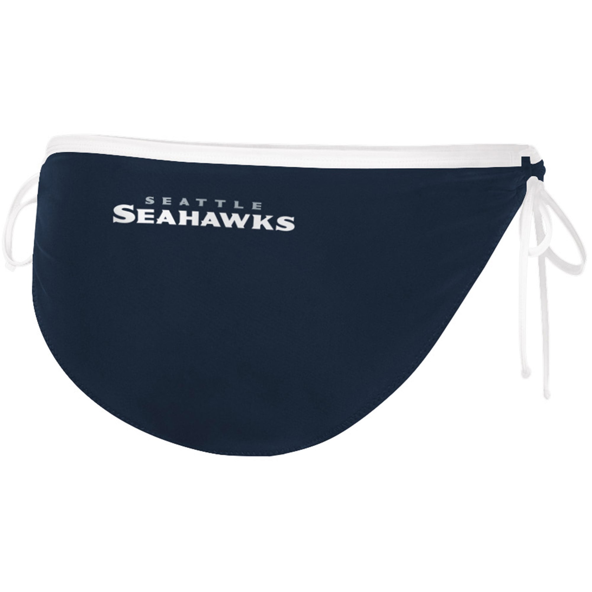Women's G-III 4Her by Carl Banks Navy Seattle Seahawks Perfect Match Bikini Bottom