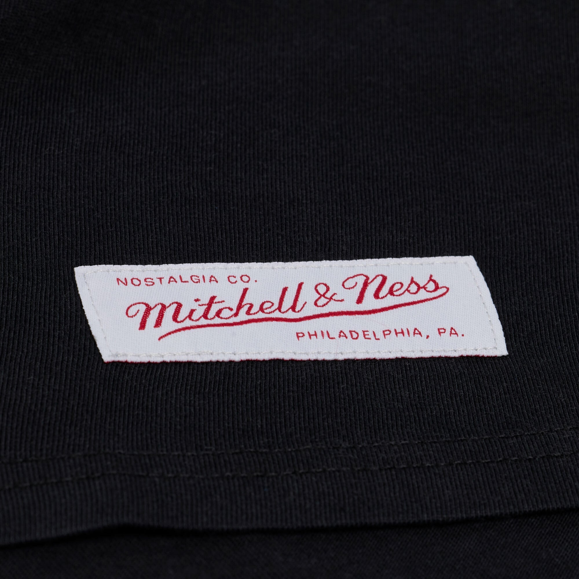 Women's Mitchell & Ness Black Seattle Seahawks Core Essentials Micro Logo Boxy Crop T-Shirt
