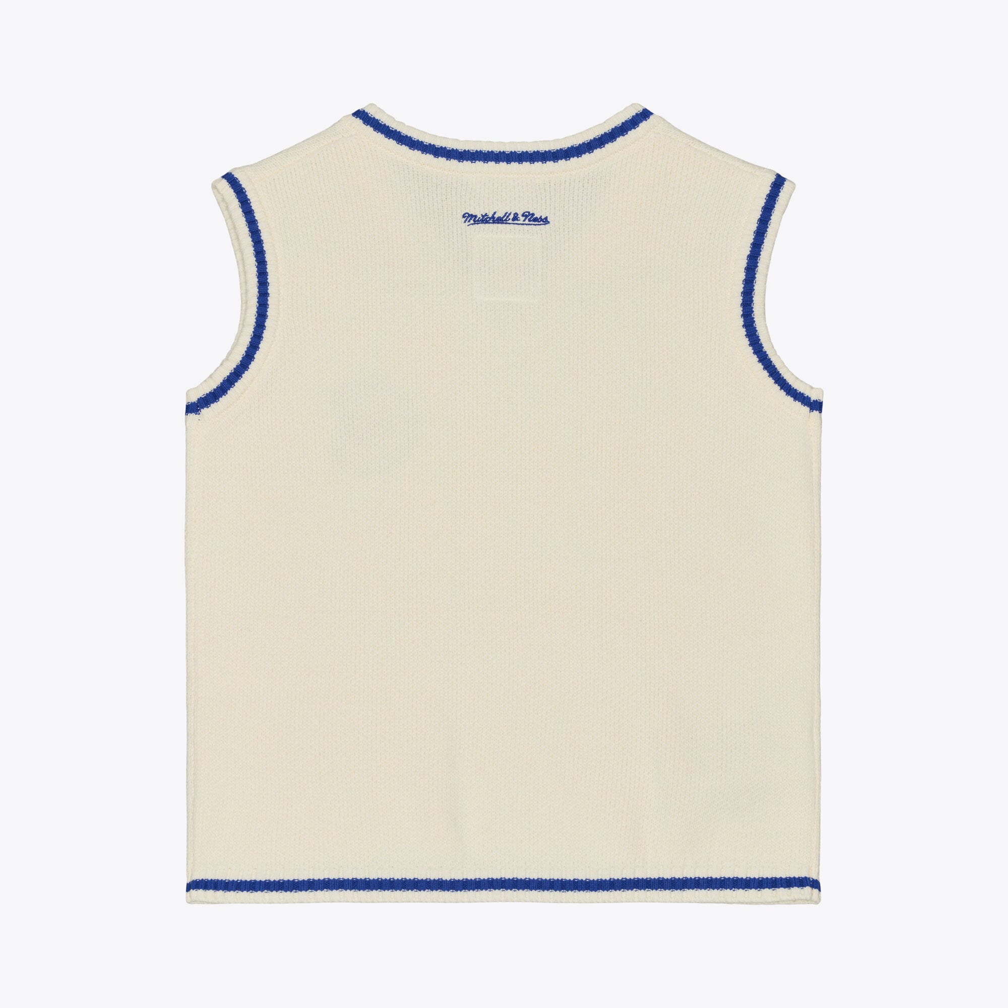Women's Mitchell & Ness Cream Seattle Seahawks Retro Roots V-Neck Sweater Vest