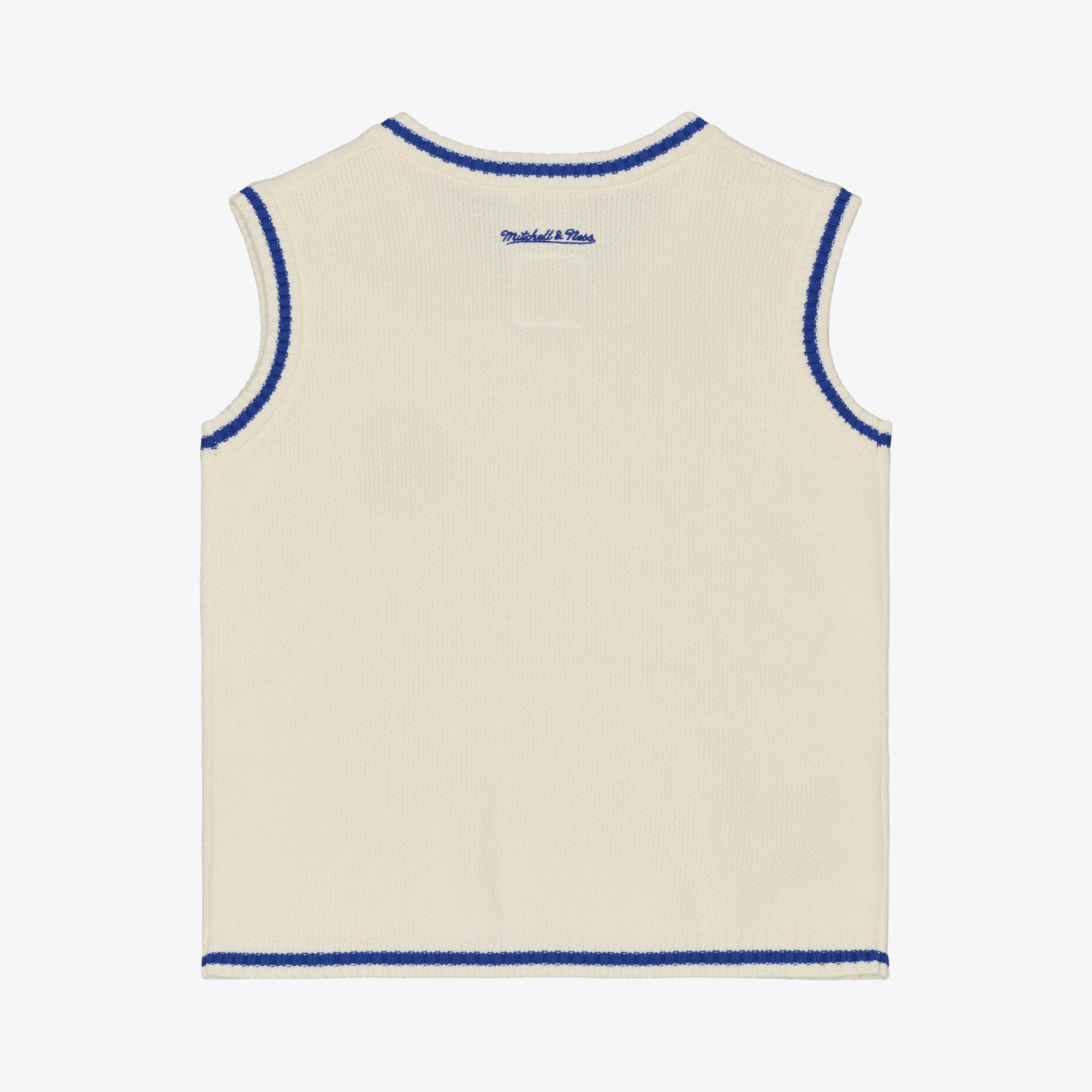 Women's Mitchell & Ness Cream Seattle Seahawks Retro Roots V-Neck Sweater Vest