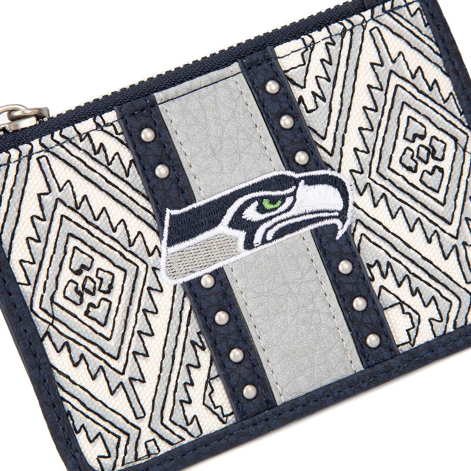Portefeuille et bracelet porte-clés football Montana West Seattle Seahawks pour femme