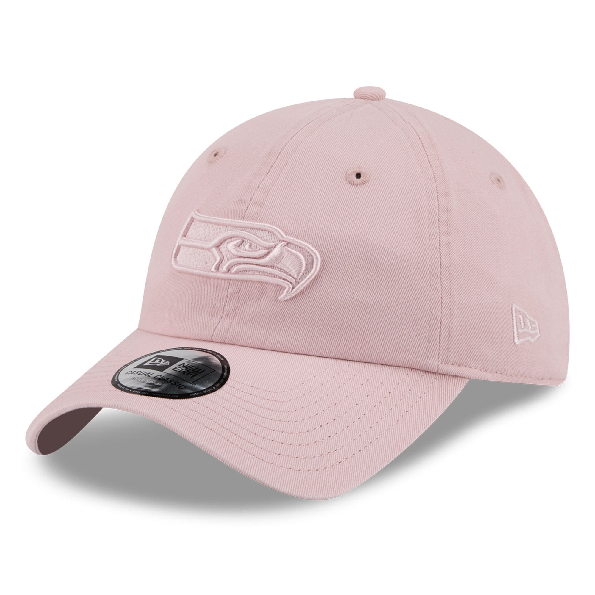 Casquette New Era rose Seattle Seahawks pour femme, style classique décontracté et ajustable