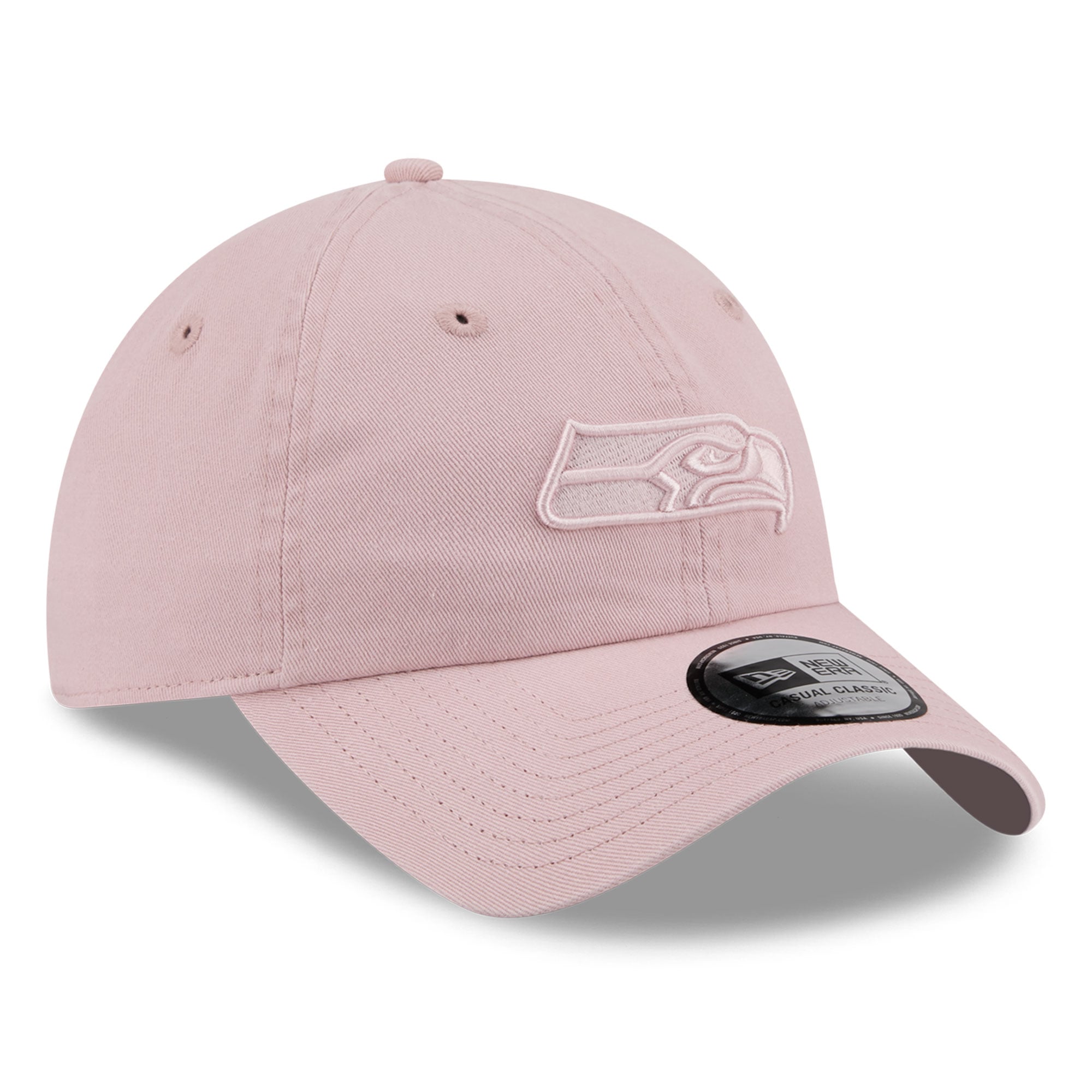 Casquette New Era rose Seattle Seahawks pour femme, style classique décontracté et ajustable