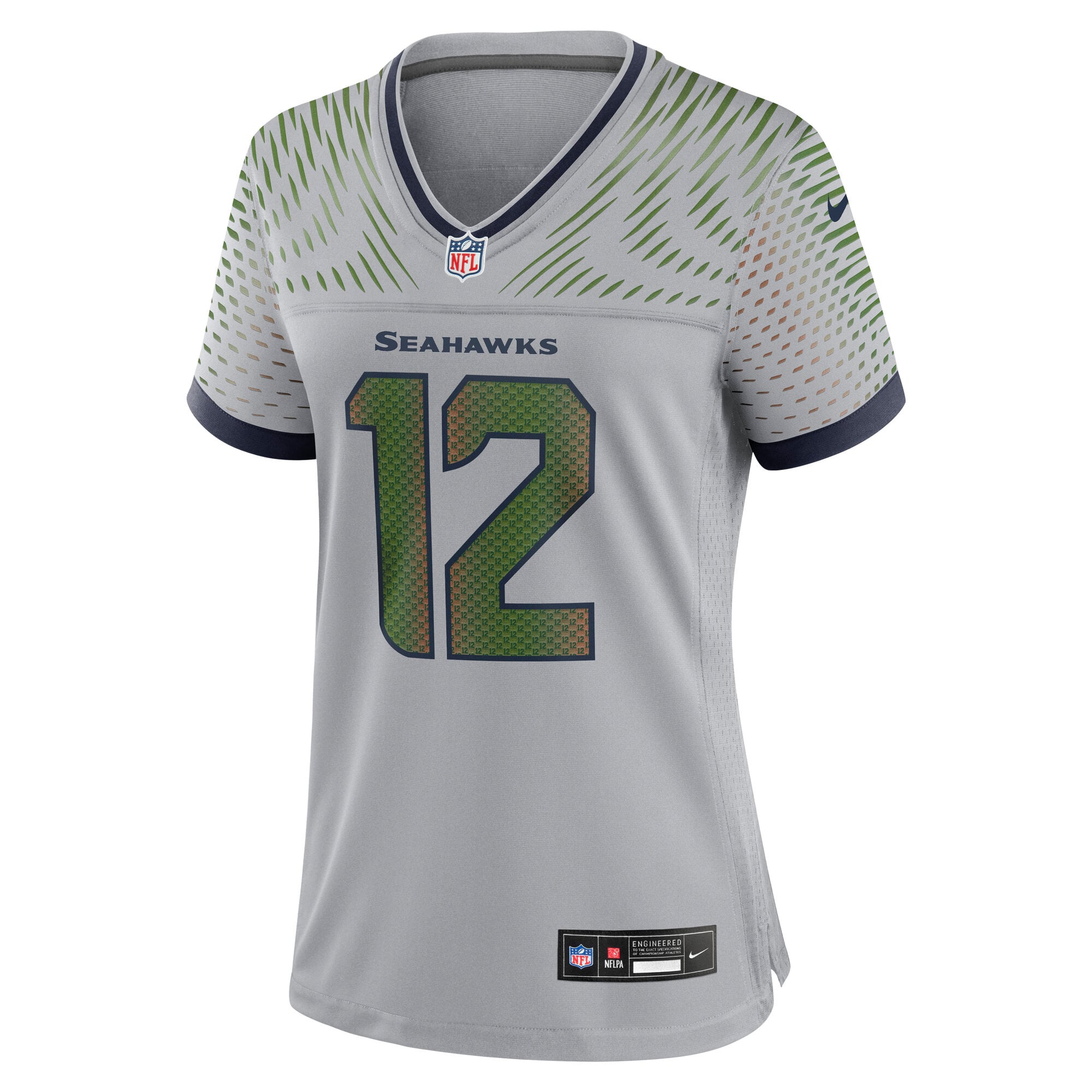 Women's Nike 12s Gray Seattle Seahawks Rivalries Collection Game Jersey