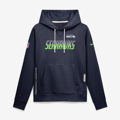 Sweat à capuche Nike Sideline Standard Issue Dri-FIT pour femme des Seattle Seahawks - Bleu marine universitaire