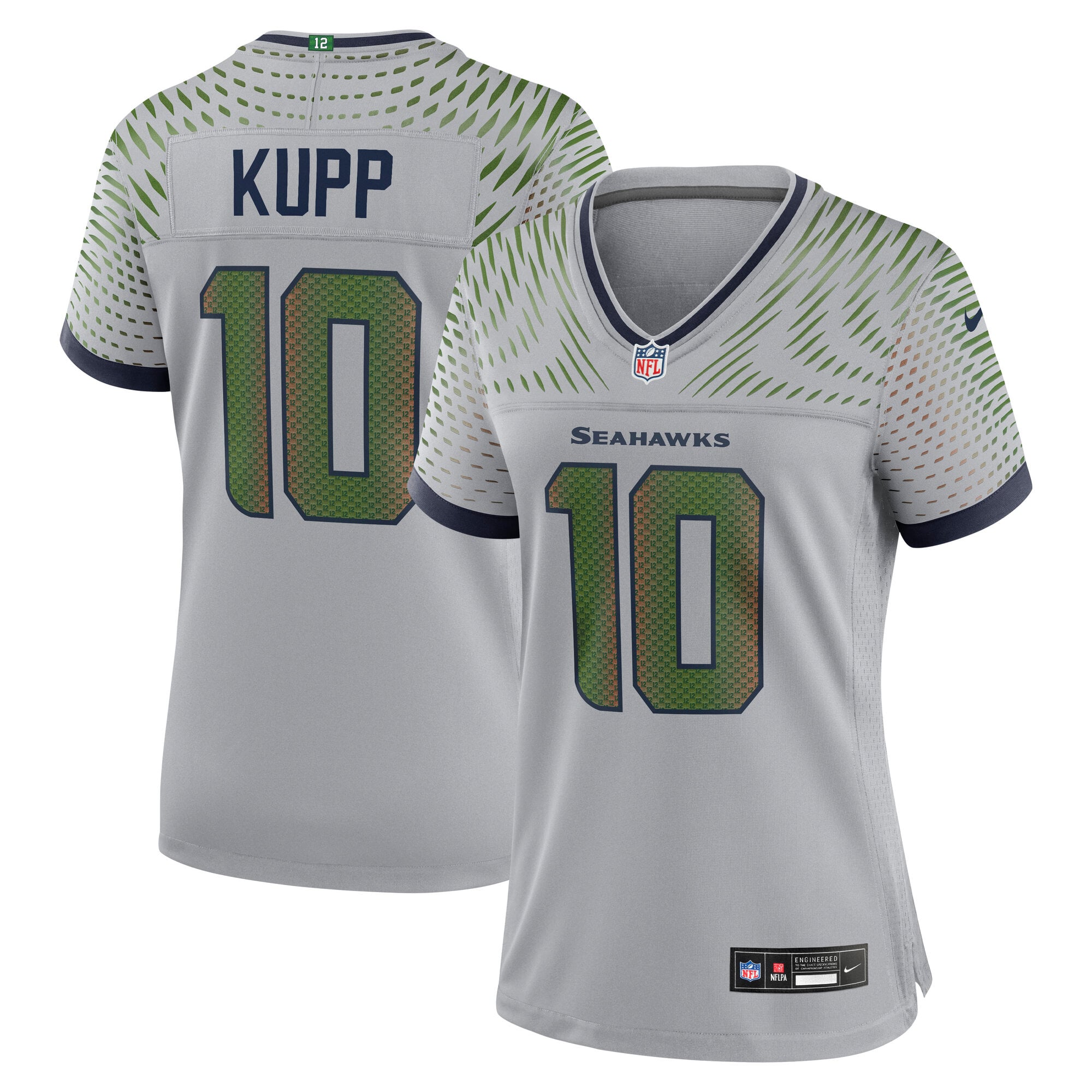 Women's Nike Cooper Kupp Gray Seattle Seahawks Rivalries Collection Game Jersey