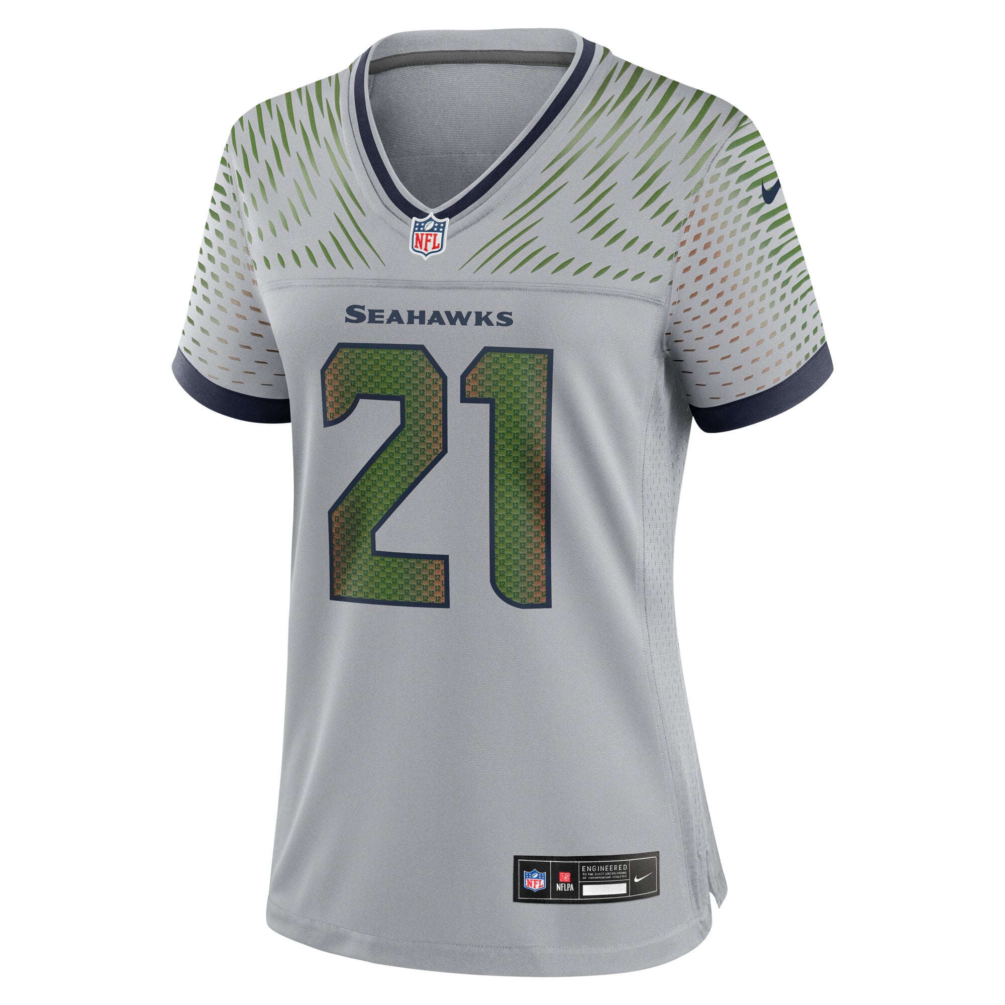 Women's Nike Devon Witherspoon Gray Seattle Seahawks Rivalries Collection Game Jersey