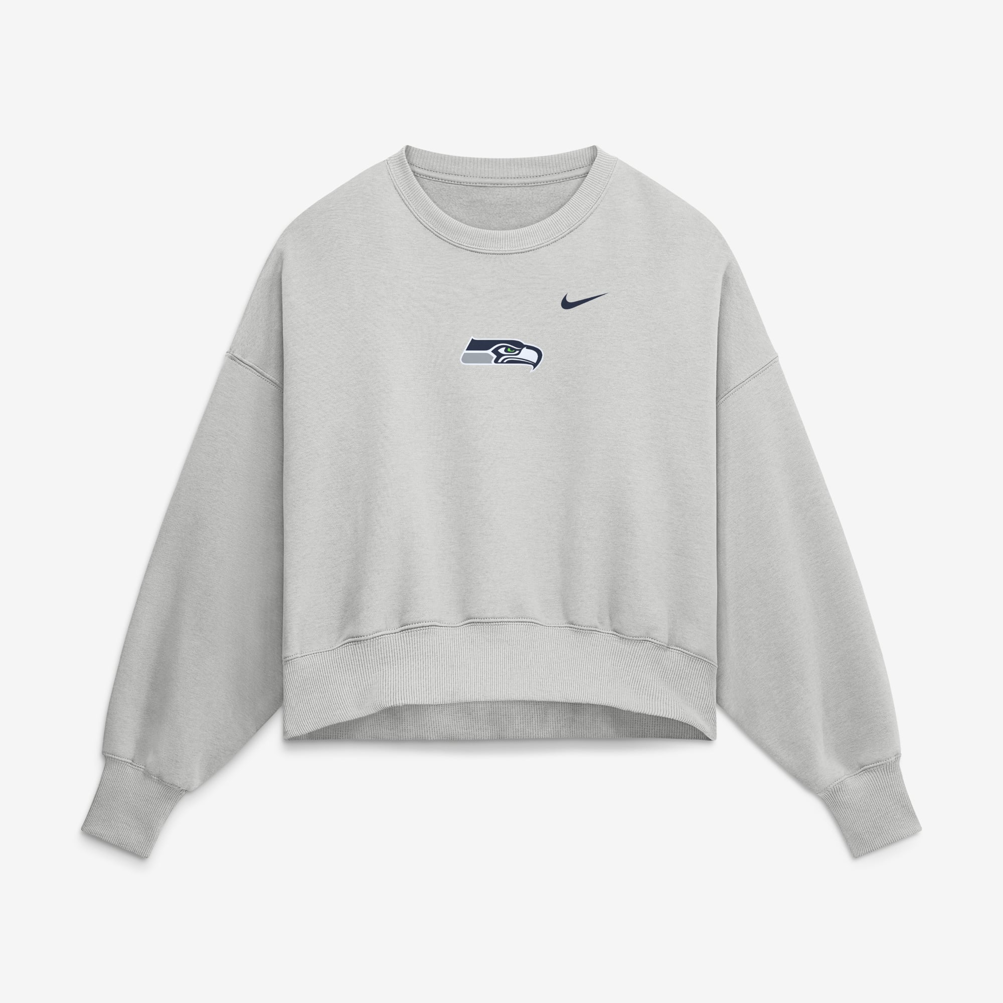 Sweat-shirt polaire surdimensionné Nike gris Seattle Seahawks Primetime Phoenix pour femme