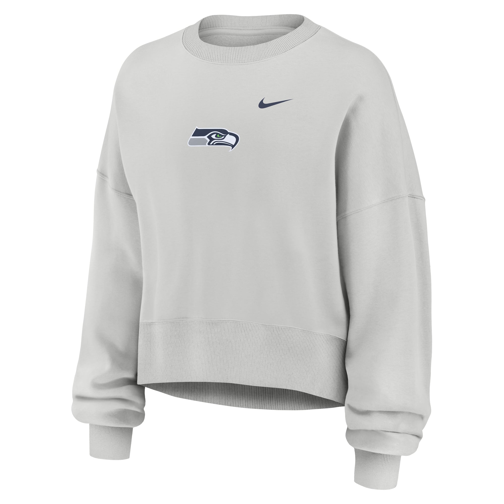 Sweat-shirt polaire surdimensionné Nike gris Seattle Seahawks Primetime Phoenix pour femme