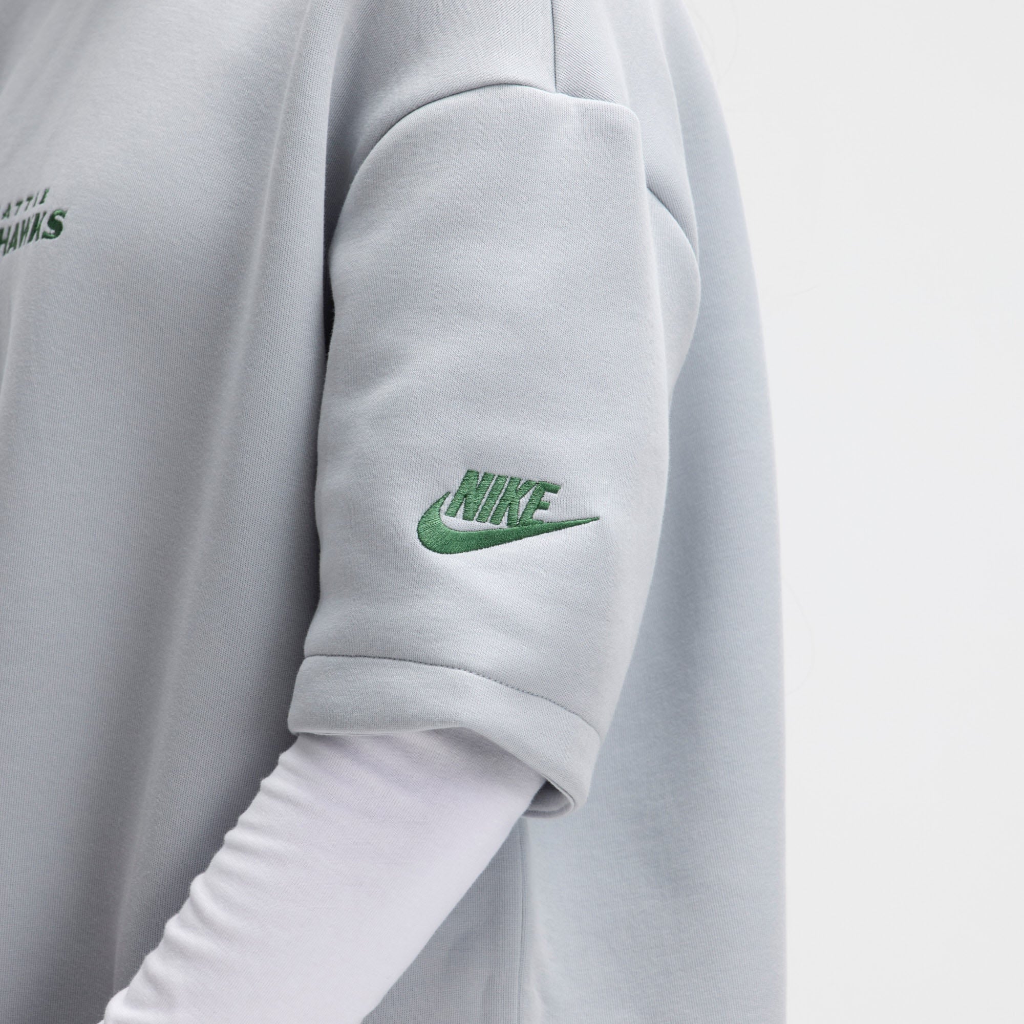 Women's Nike  Gray Seattle Seahawks Rivalries Collection Oversized Tech Fleece Dress