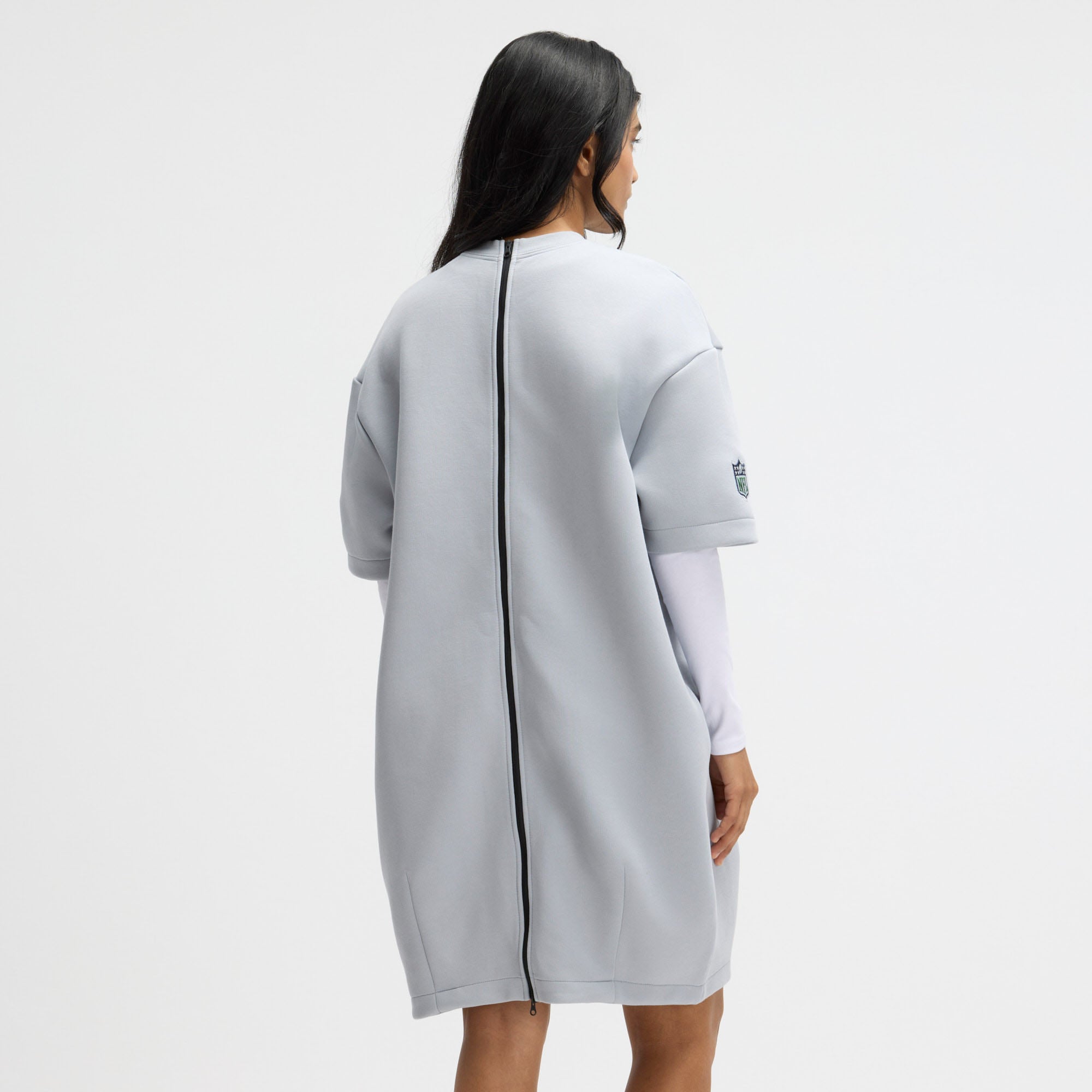 Women's Nike  Gray Seattle Seahawks Rivalries Collection Oversized Tech Fleece Dress