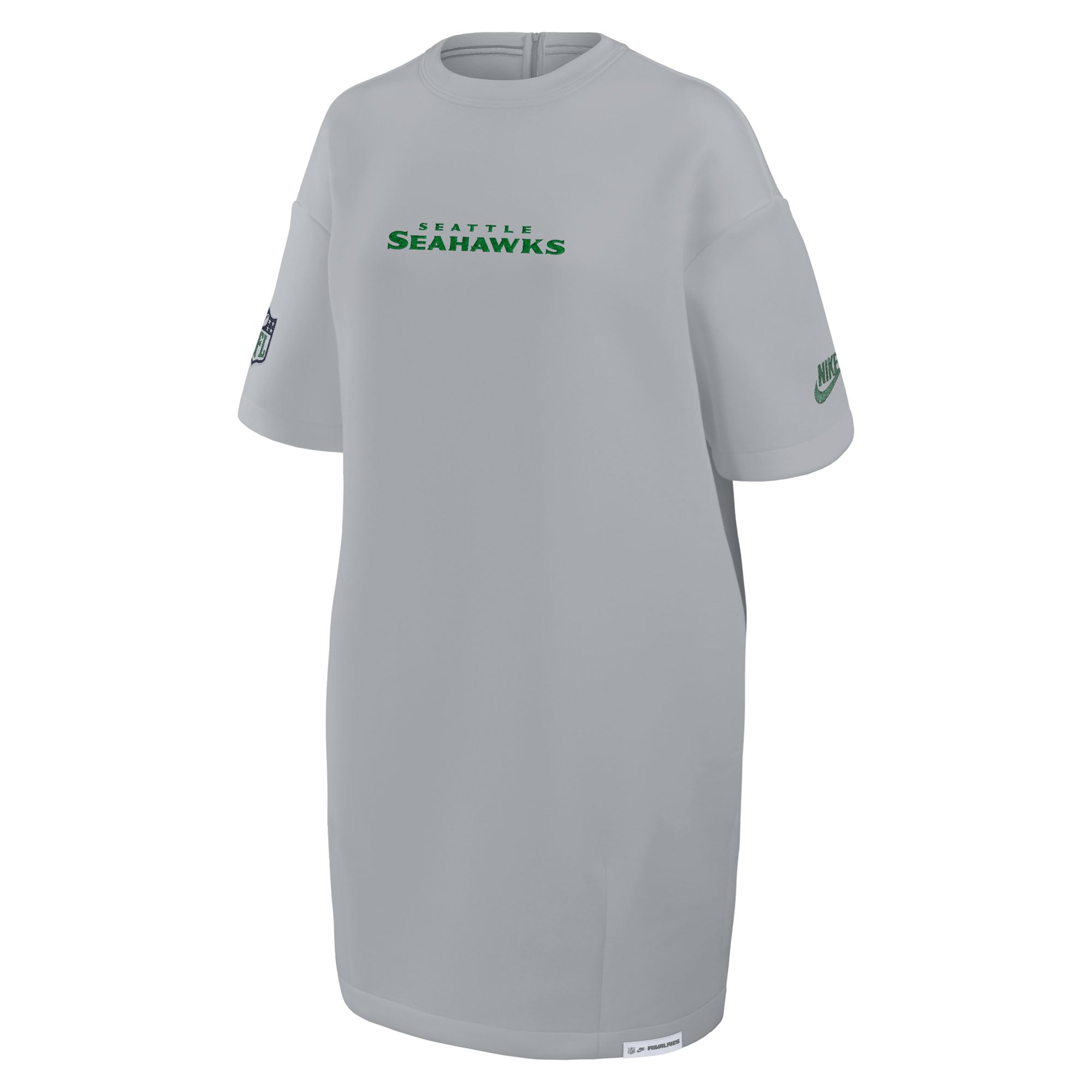 Women's Nike  Gray Seattle Seahawks Rivalries Collection Oversized Tech Fleece Dress