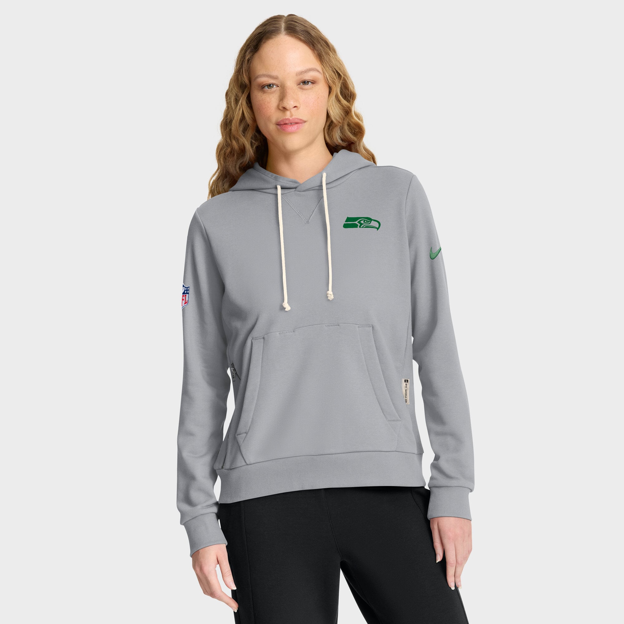 Women's Nike Gray Seattle Seahawks Rivalries Collection Sideline Dri-FIT Hoodie