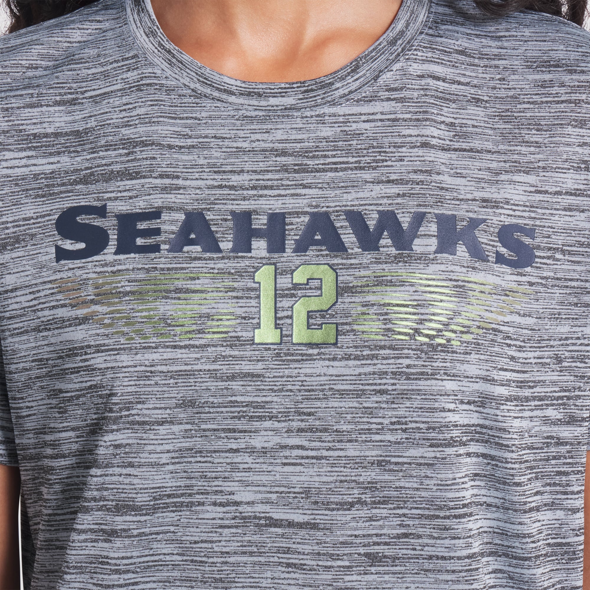 Women's Nike Gray Seattle Seahawks Rivalries Collection Sideline Velocity Dri-FIT T-Shirt