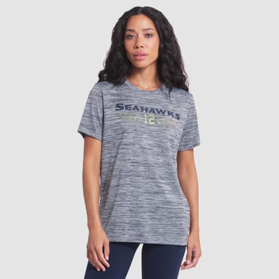  Seattle Seahawks Nike Women's Rivalries Collection Sideline Velocity Dri-FIT T-Shirt - Gray