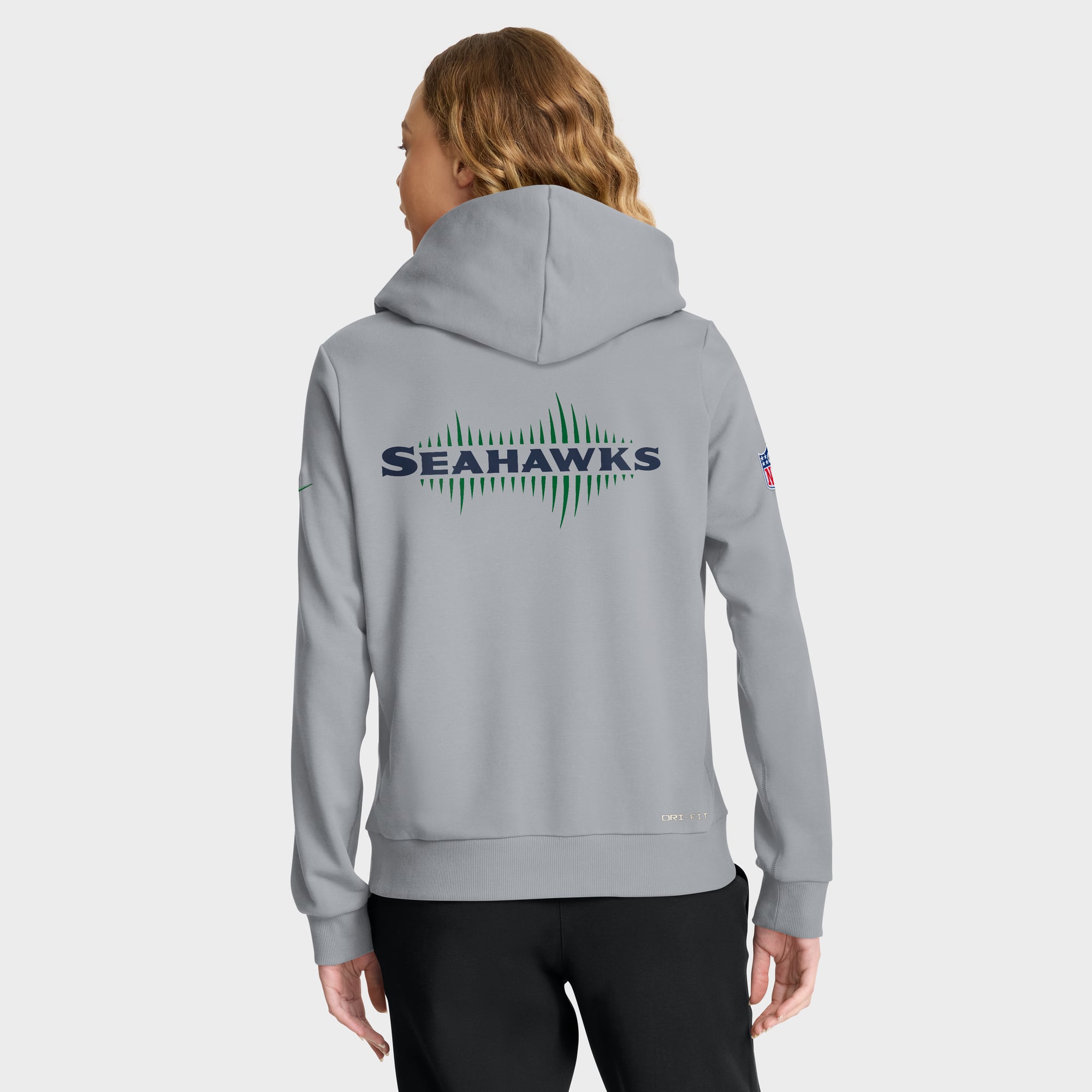 Women's Nike  Gray Seattle Seahawks Rivalries Collection Standard Issue Sideline Dri-FIT Hoodie