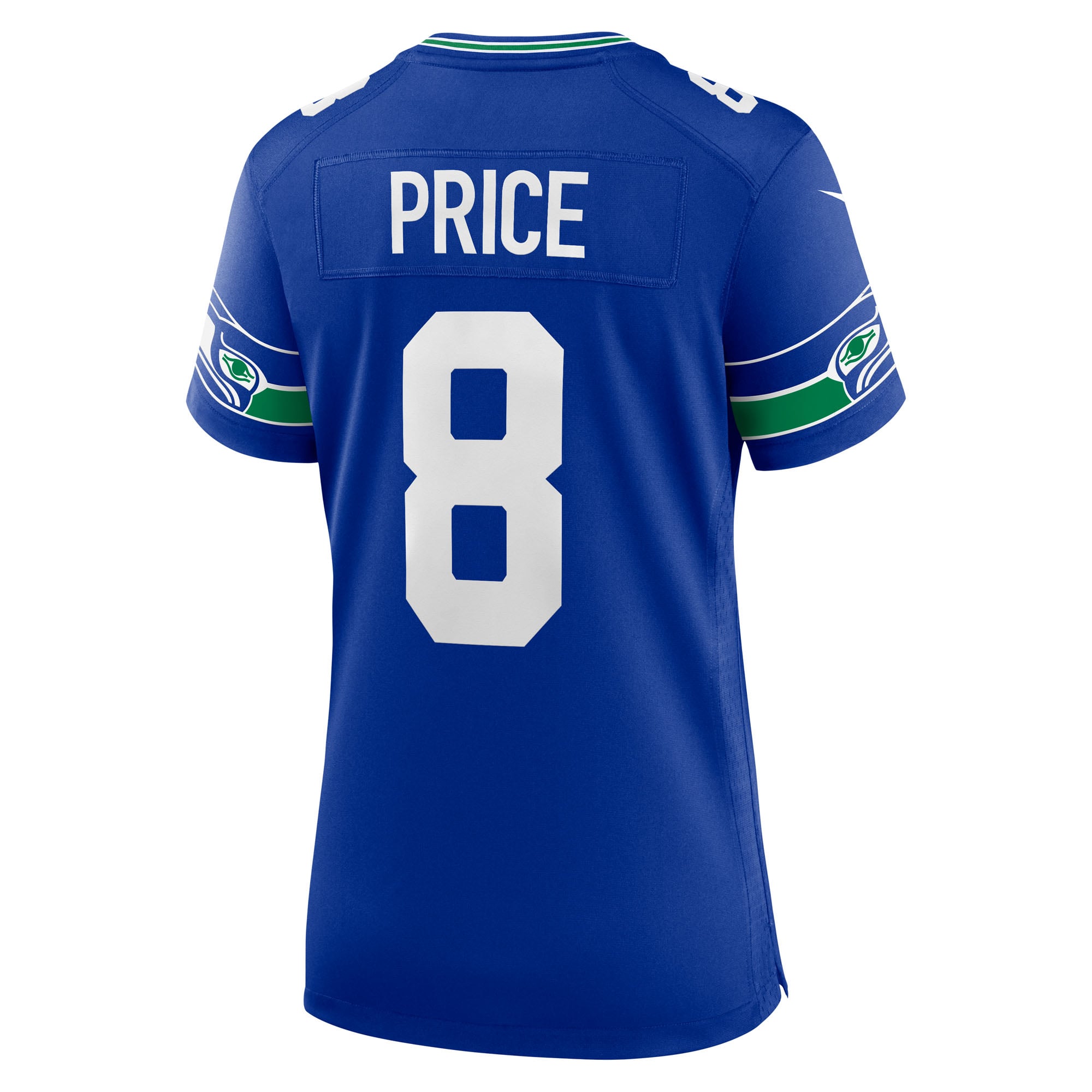 Maillot alternatif Nike Jadarian Price Royal Seattle Seahawks pour femme