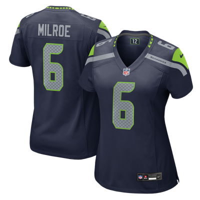 Jalen Milroe Seattle Seahawks Nike Women's Team Game Jersey - College Navy