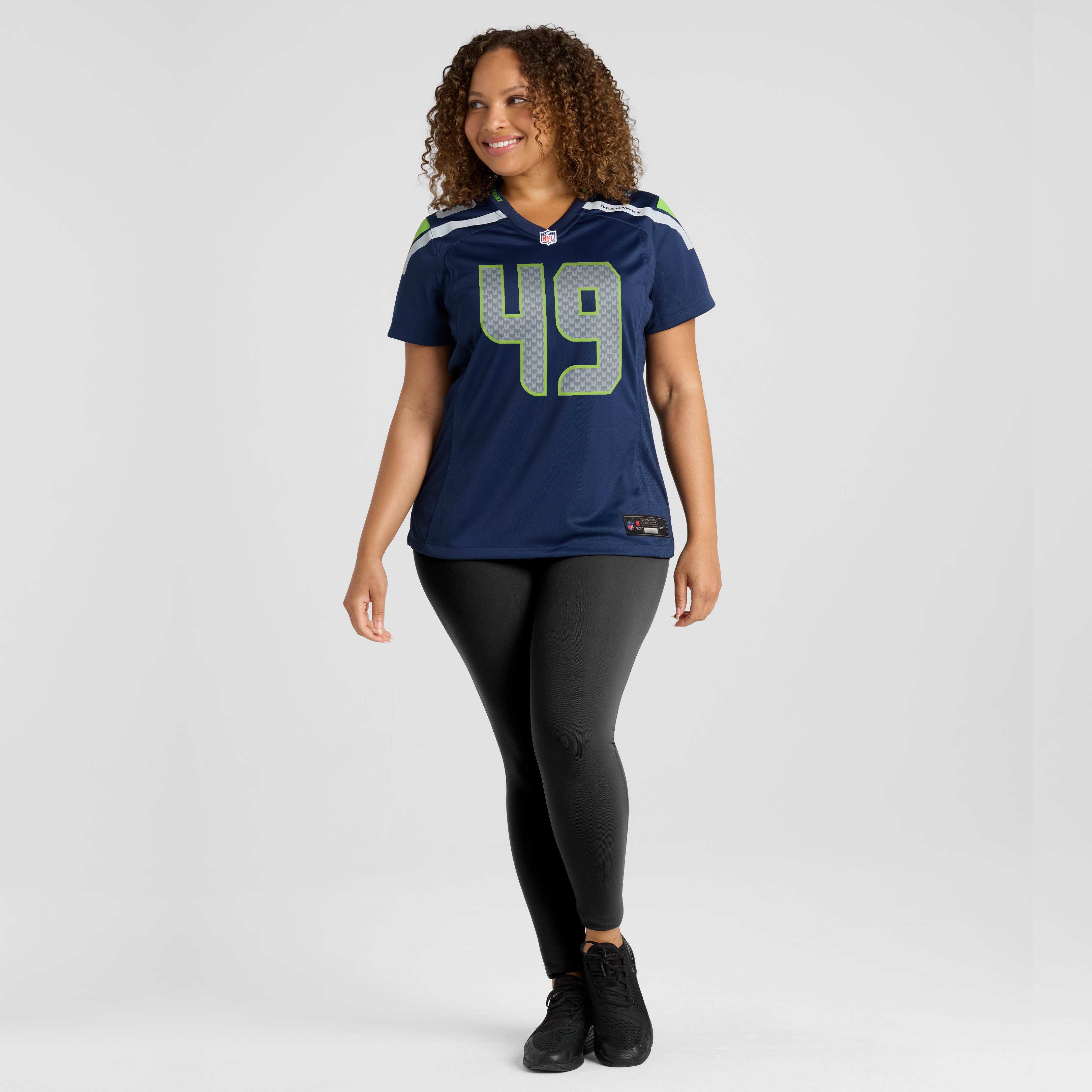 Women's Nike Jamie Sheriff College Navy Seattle Seahawks Team Game Jersey