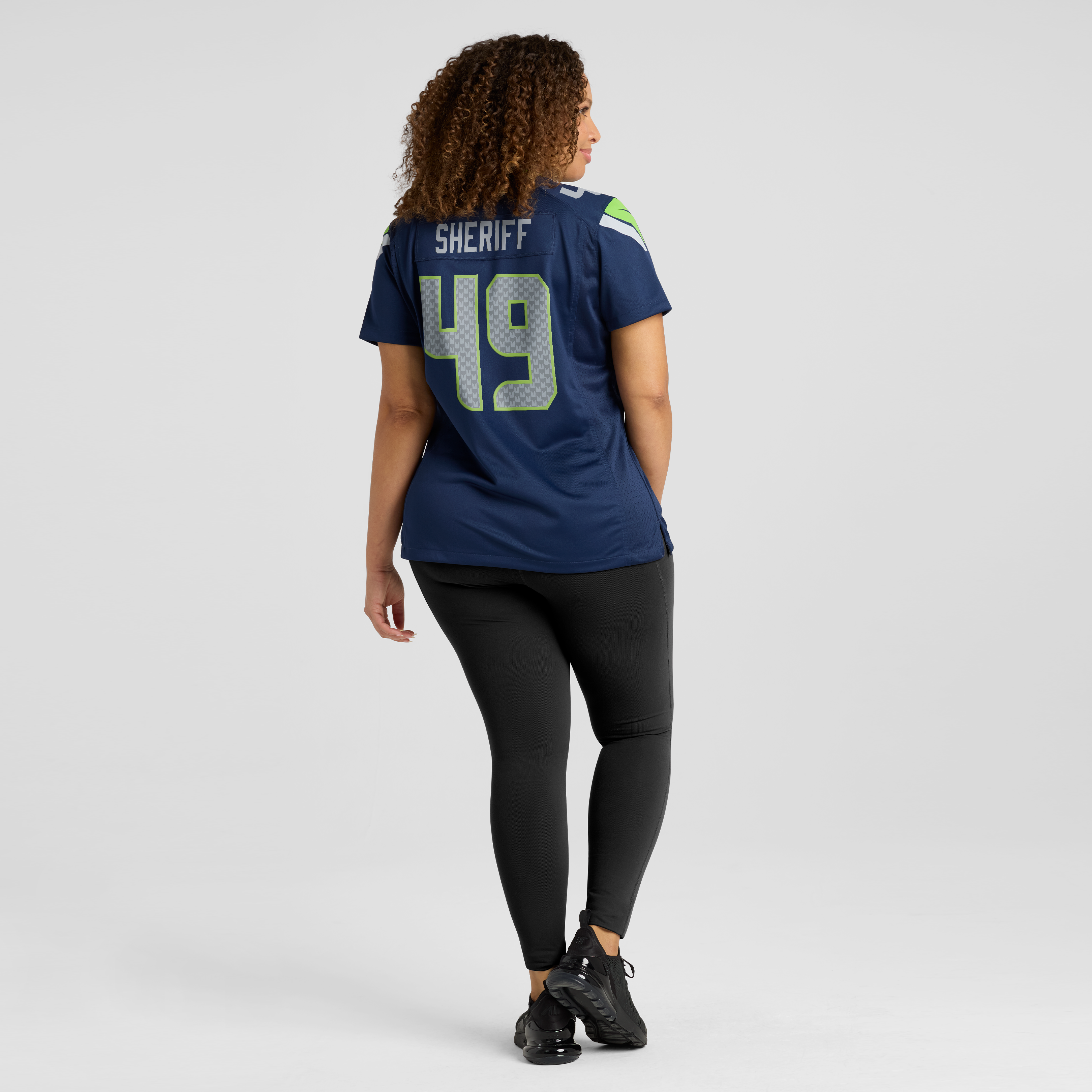 Women's Nike Jamie Sheriff College Navy Seattle Seahawks Team Game Jersey