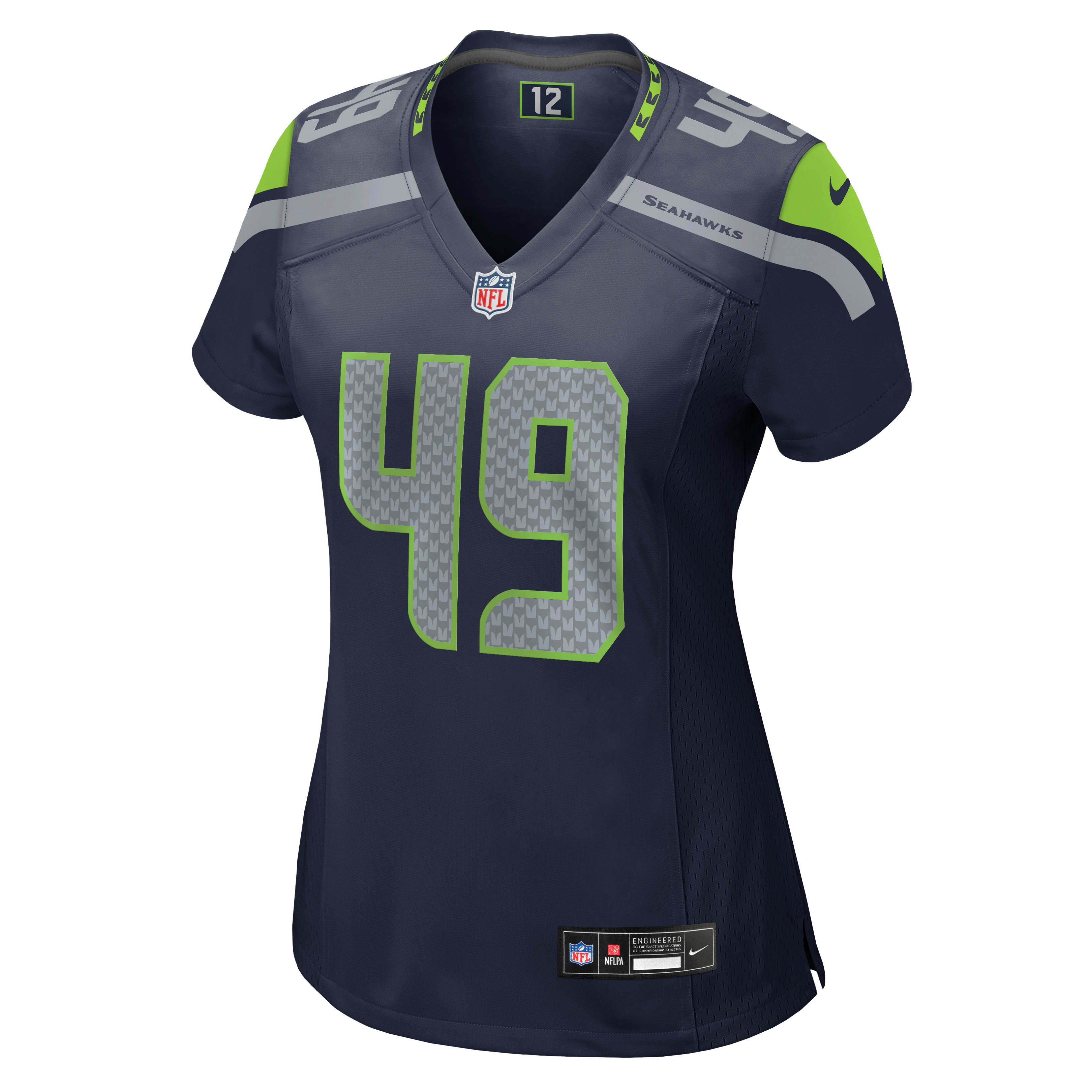 Women's Nike Jamie Sheriff College Navy Seattle Seahawks Team Game Jersey