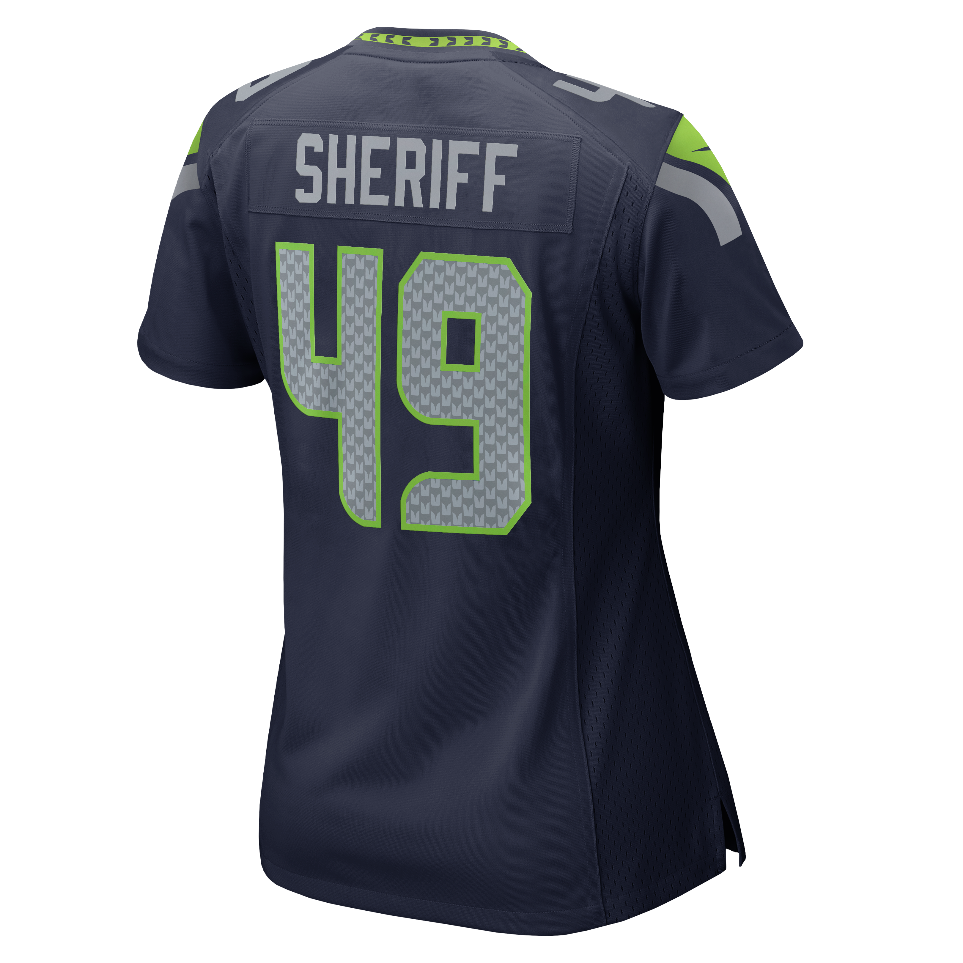 Women's Nike Jamie Sheriff College Navy Seattle Seahawks Team Game Jersey