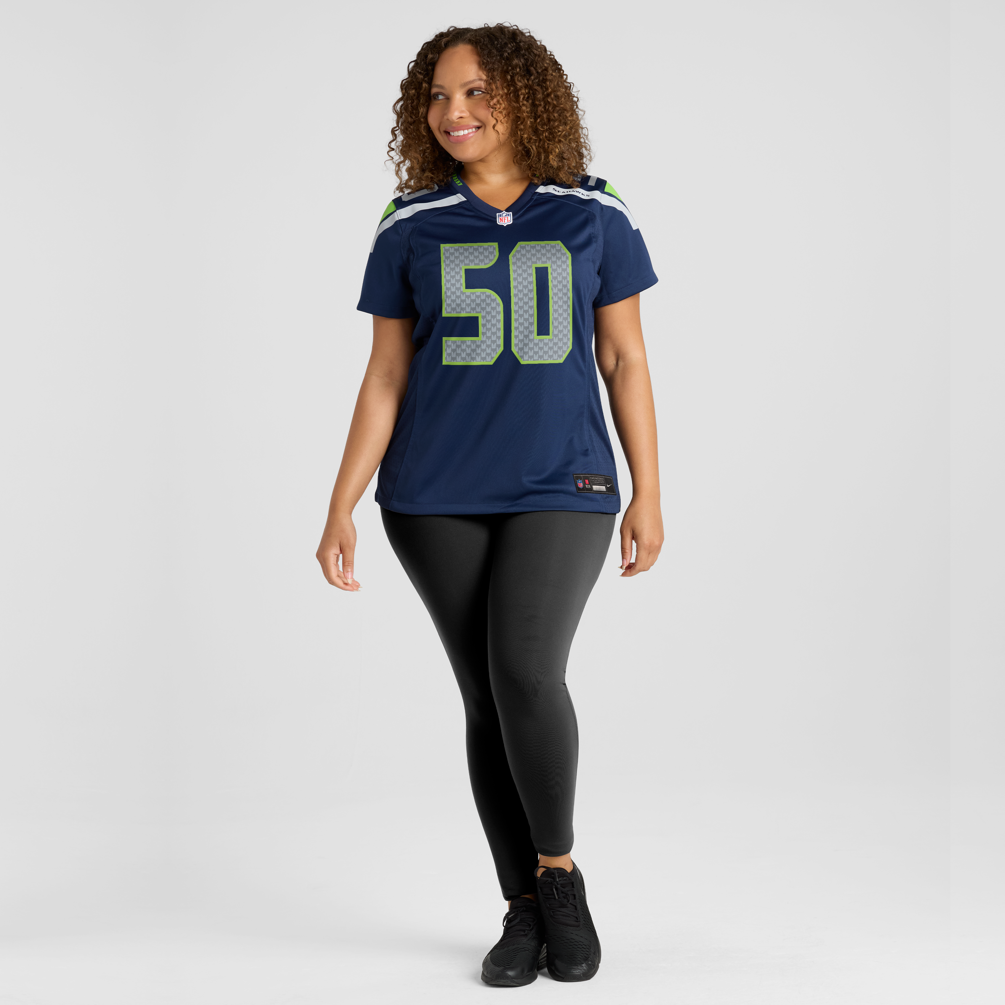 Women's Nike Jared Ivey College Navy Seattle Seahawks Team Game Jersey