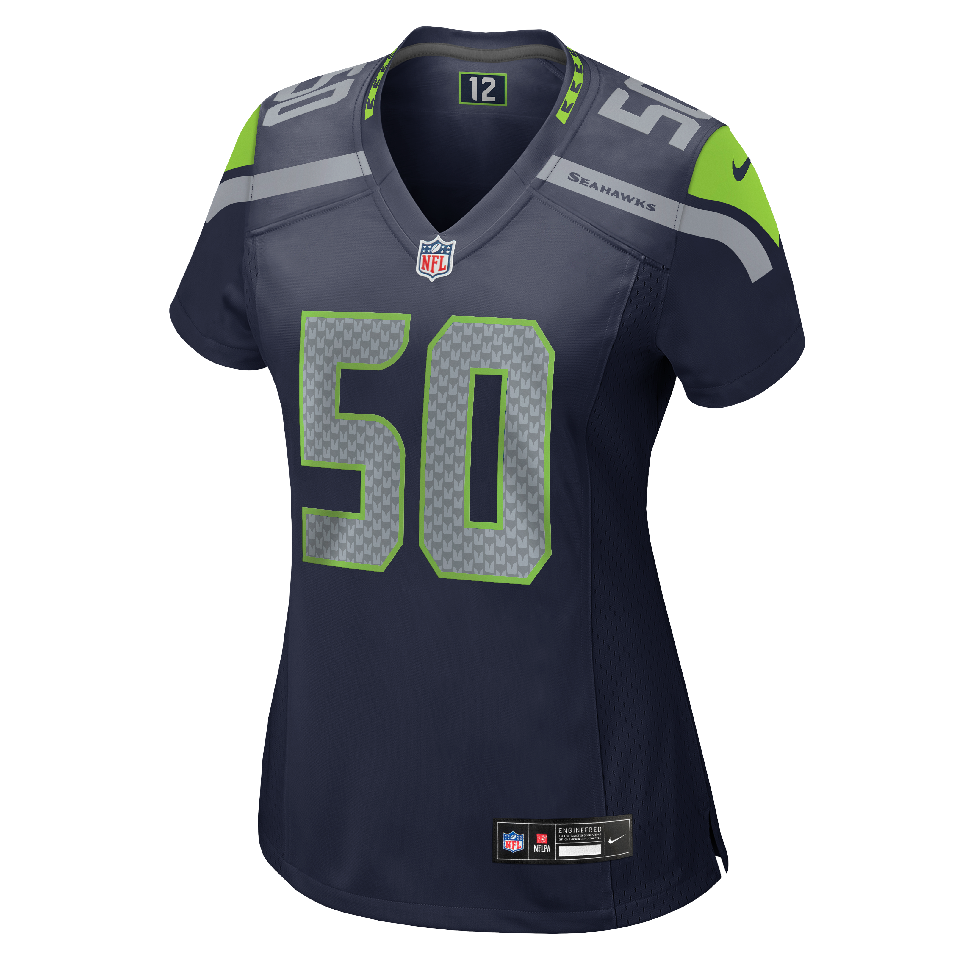 Women's Nike Jared Ivey College Navy Seattle Seahawks Team Game Jersey
