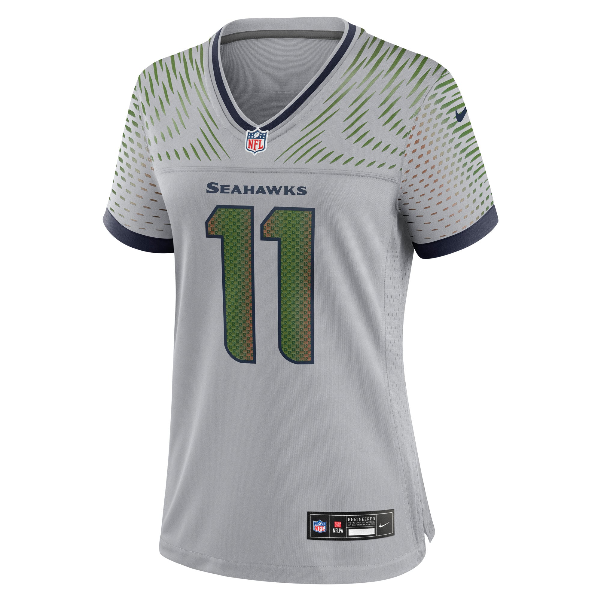 Women's Nike Jaxon Smith-Njigba Gray Seattle Seahawks Rivalries Collection Game Jersey