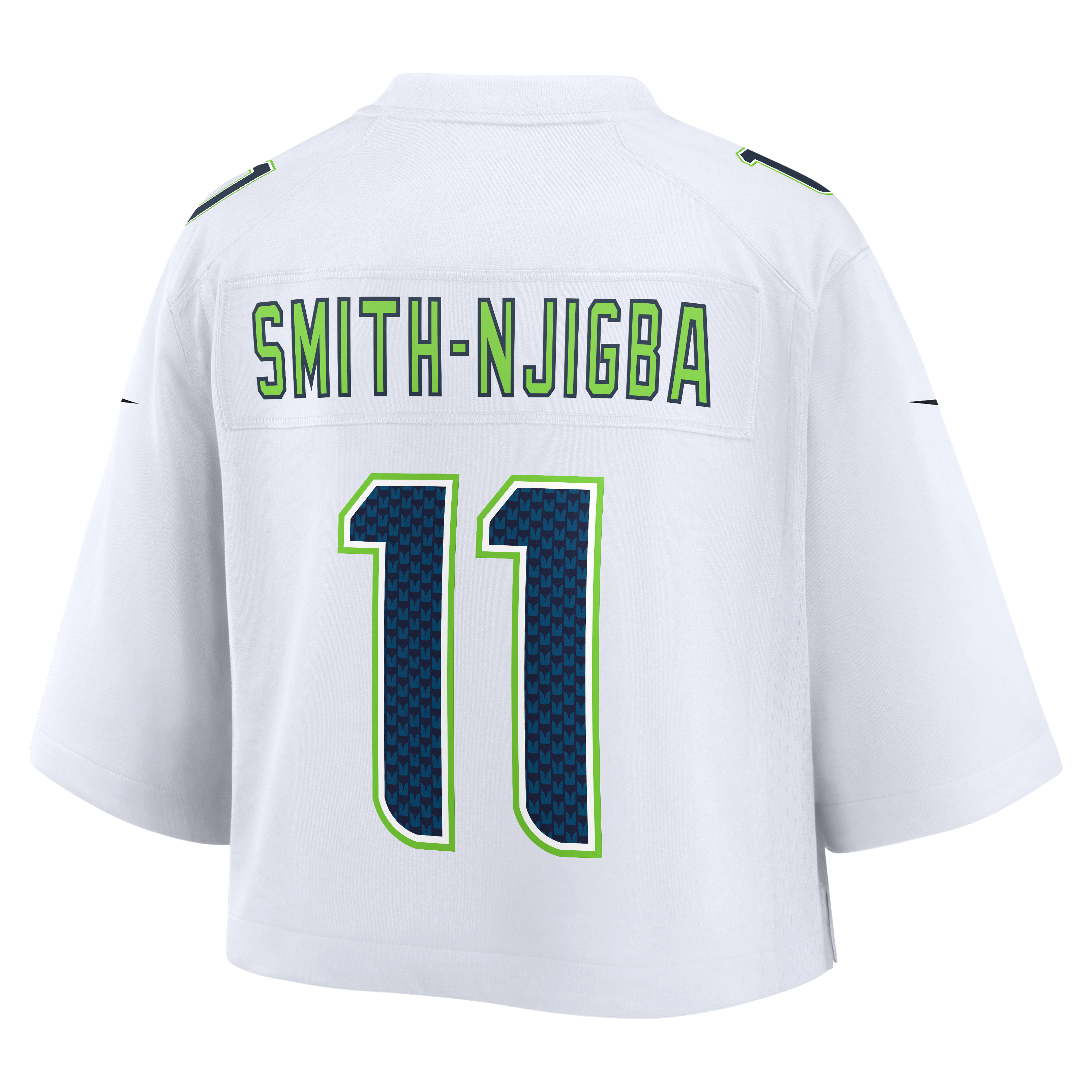 Women's Nike Jaxon Smith-Njigba White Seattle Seahawks Cropped Fashion Game Jersey