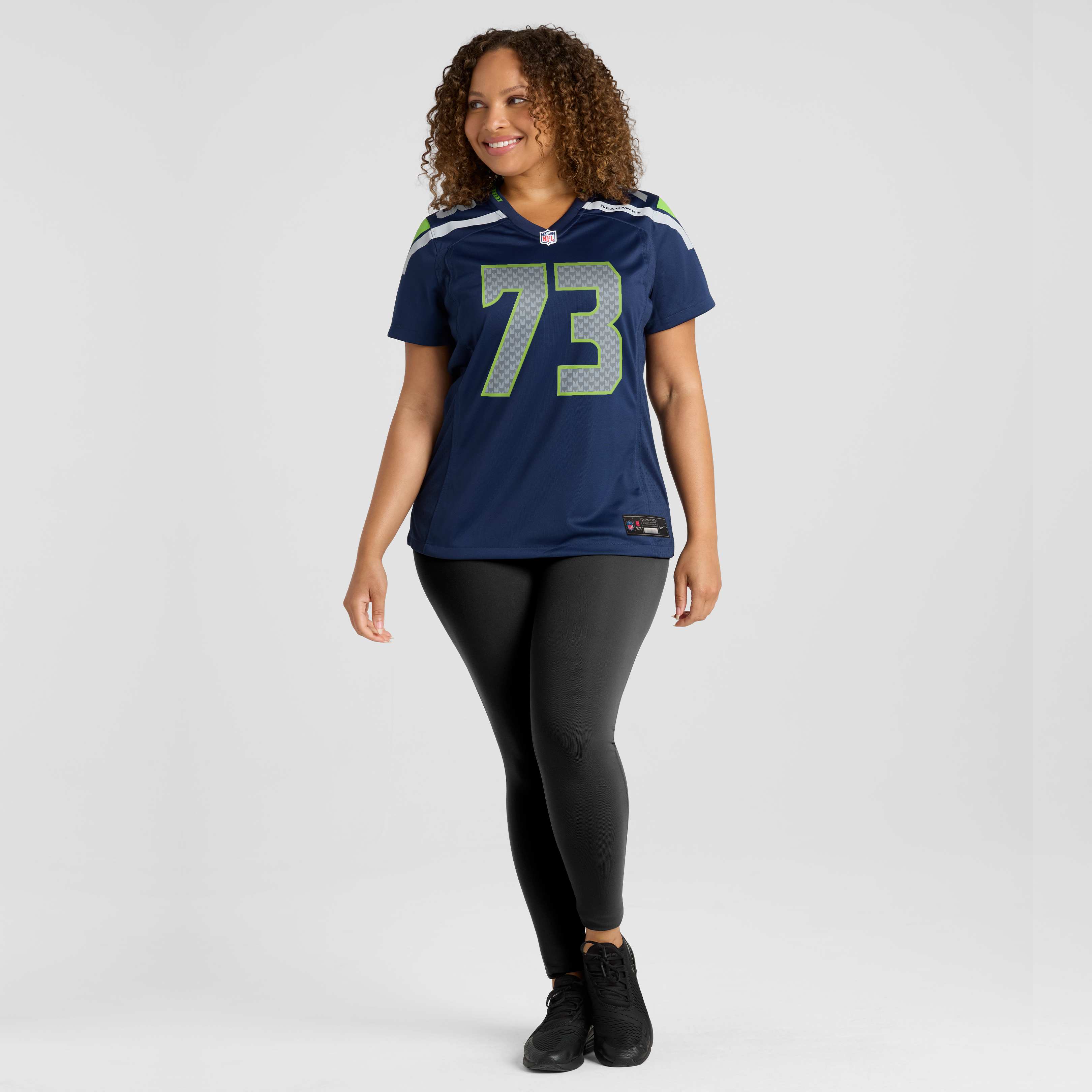 Women's Nike Logan Brown College Navy Seattle Seahawks Team Game Jersey