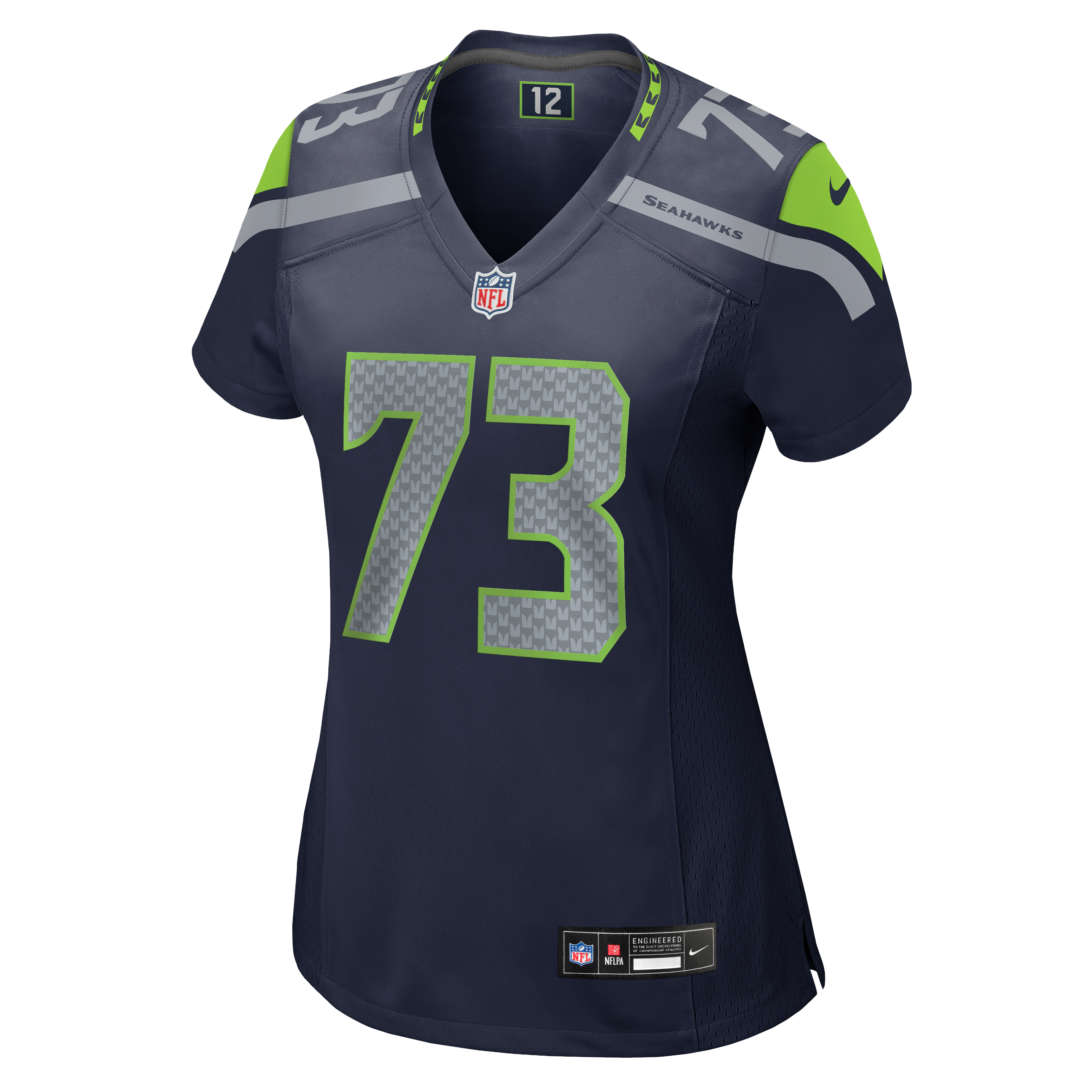 Women's Nike Logan Brown College Navy Seattle Seahawks Team Game Jersey