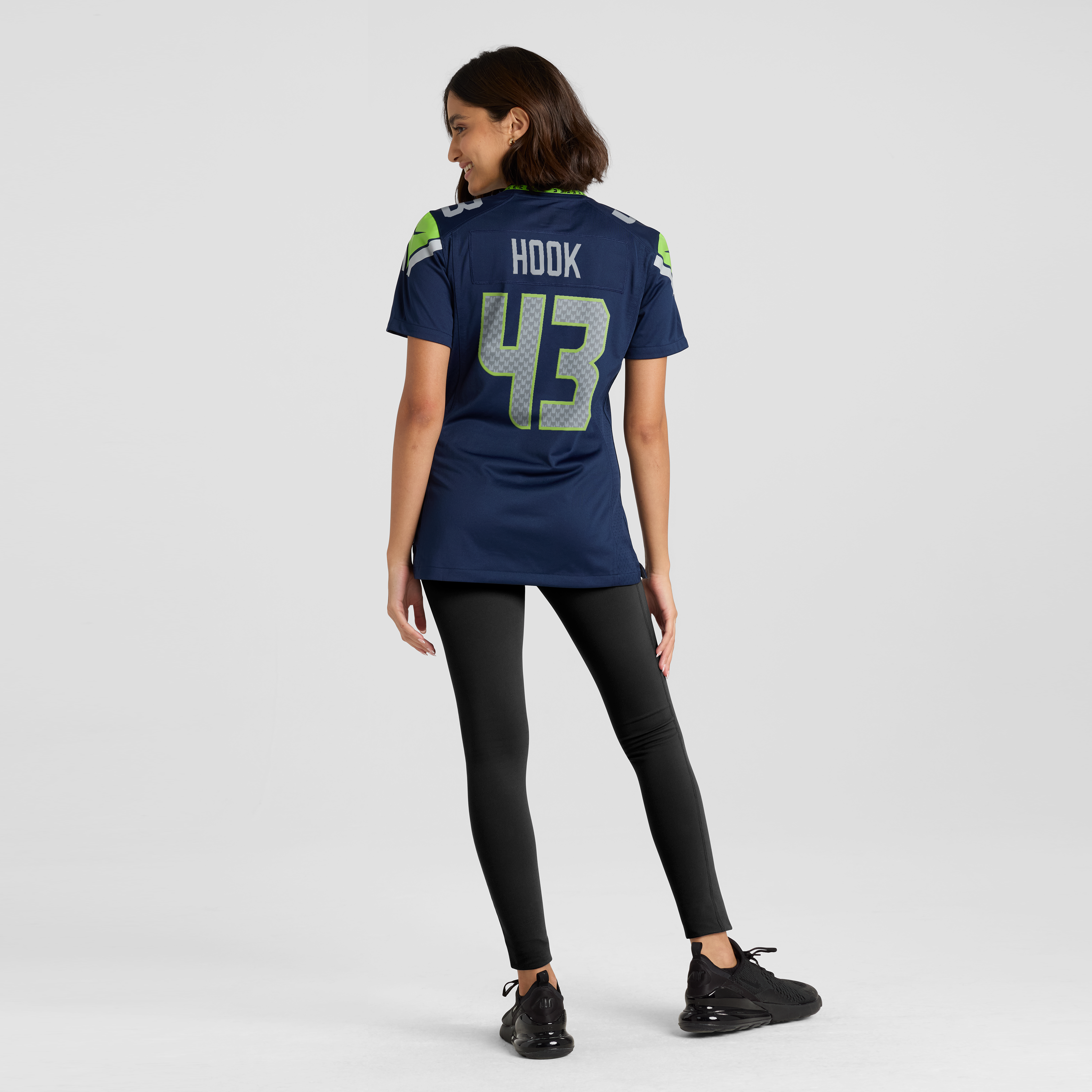 Women's Nike Maxen Hook College Navy Seattle Seahawks Team Game Jersey
