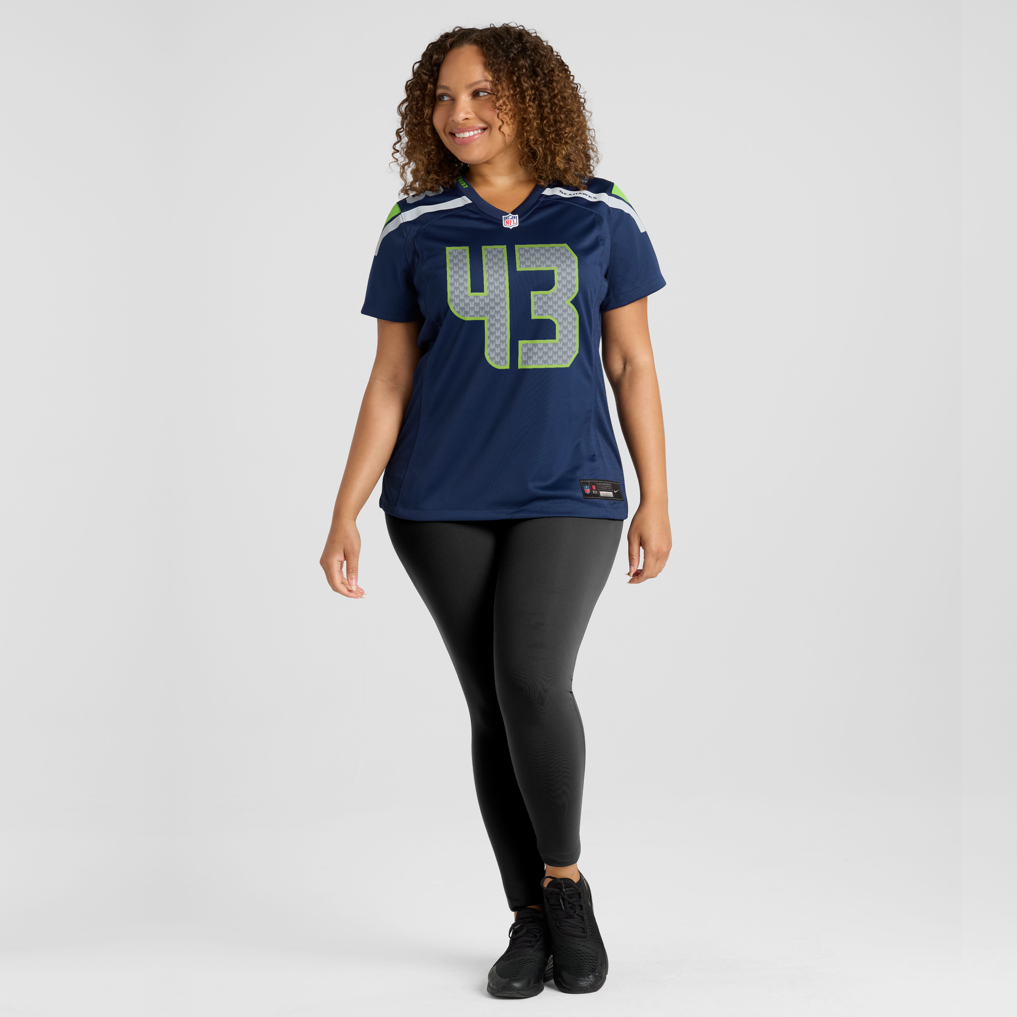 Women's Nike Maxen Hook College Navy Seattle Seahawks Team Game Jersey