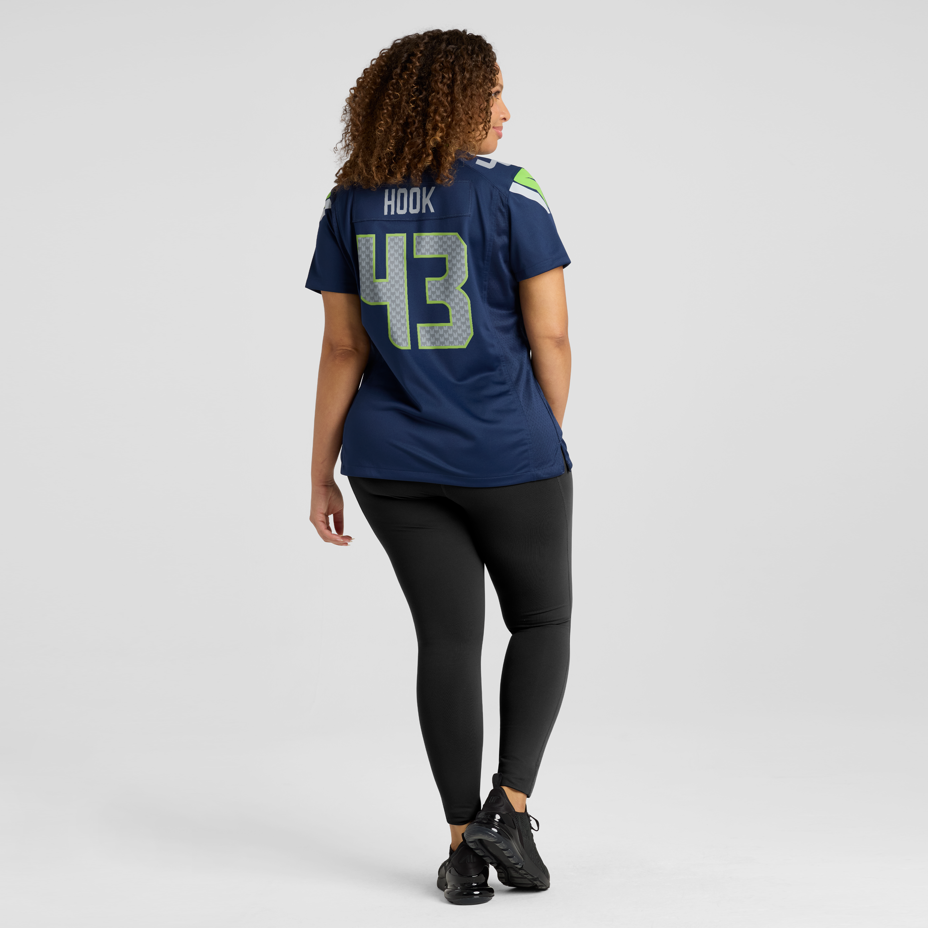 Women's Nike Maxen Hook College Navy Seattle Seahawks Team Game Jersey