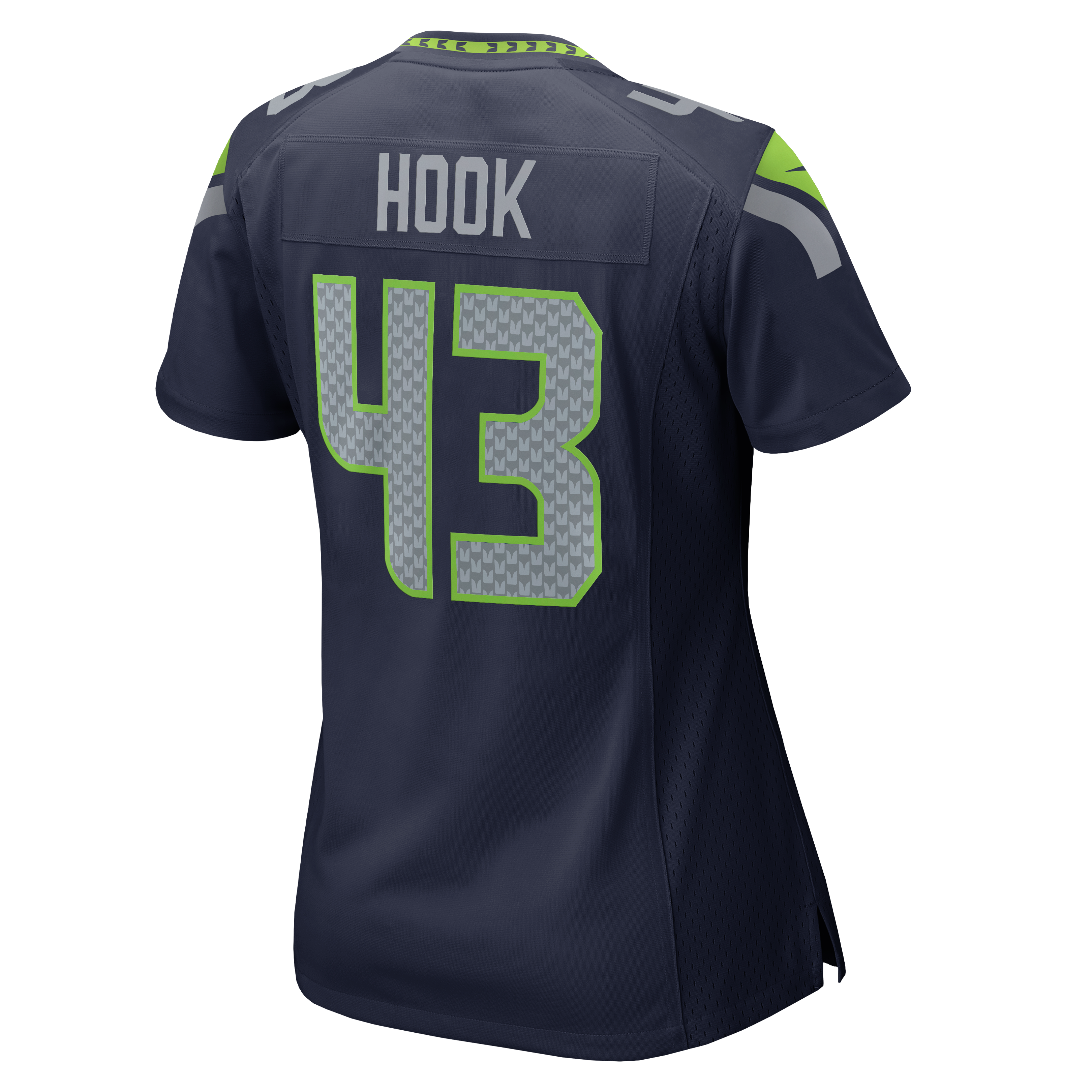 Women's Nike Maxen Hook College Navy Seattle Seahawks Team Game Jersey