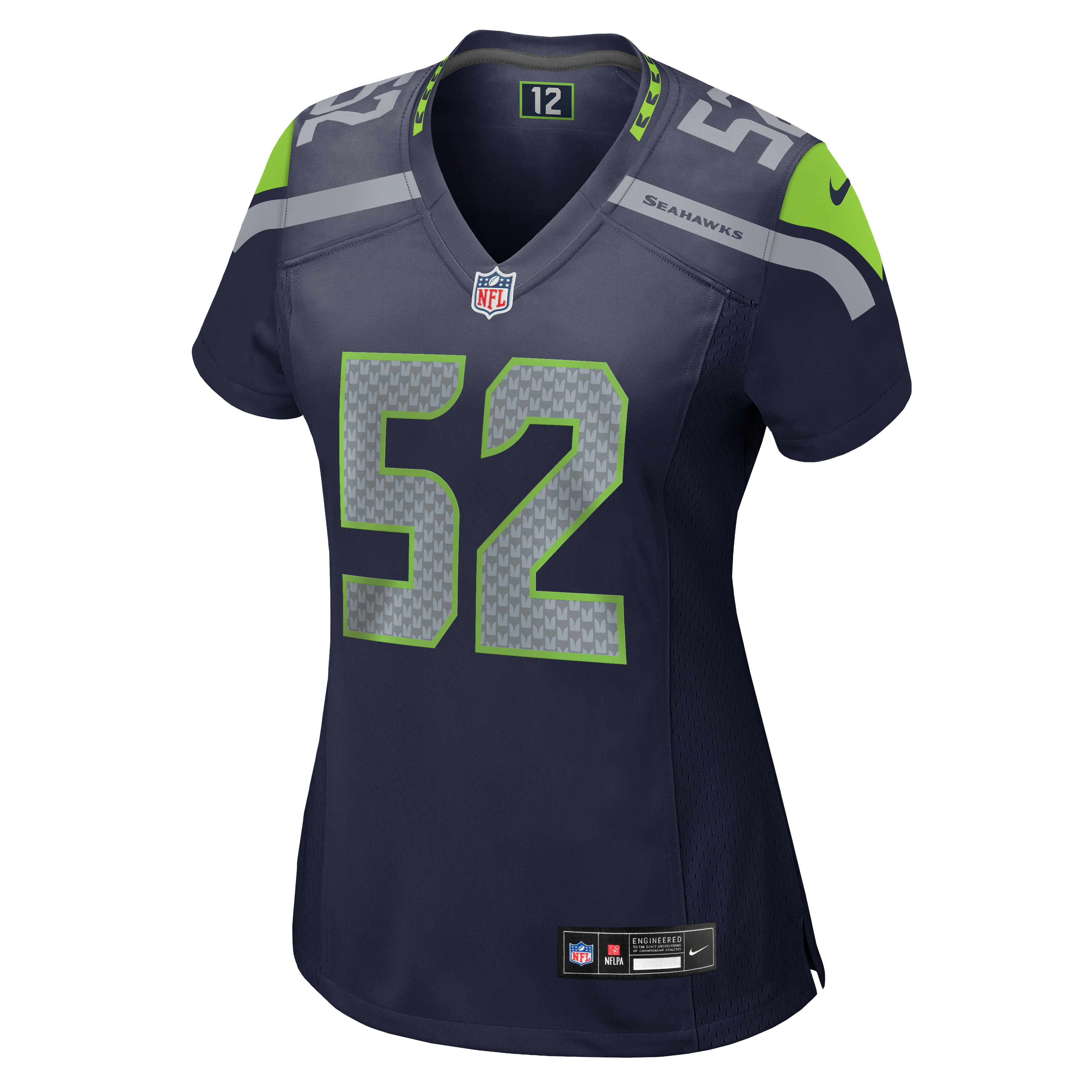 Maillot de match Nike Patrick O'Connell College Navy Seattle Seahawks pour femme