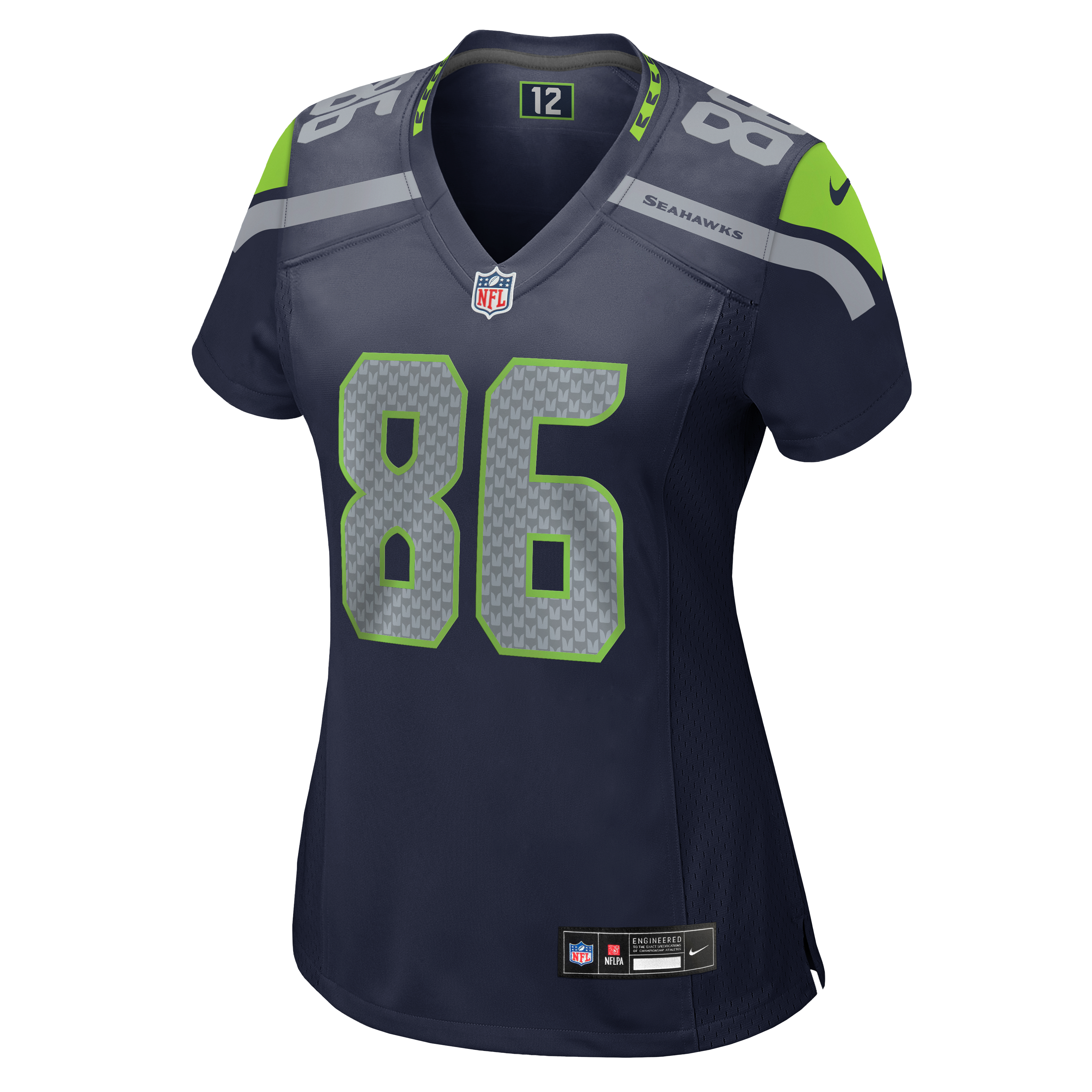 Maillot de match Nike Ricky White College Navy Seattle Seahawks pour femmes