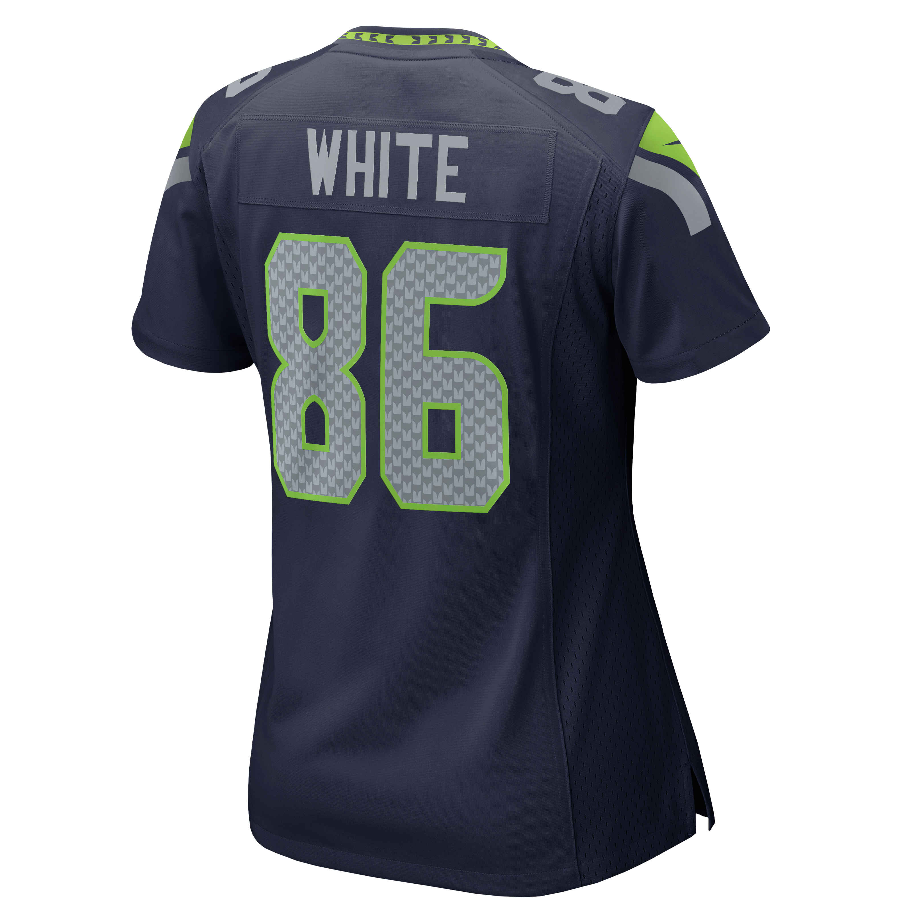 Maillot de match Nike Ricky White College Navy Seattle Seahawks pour femmes