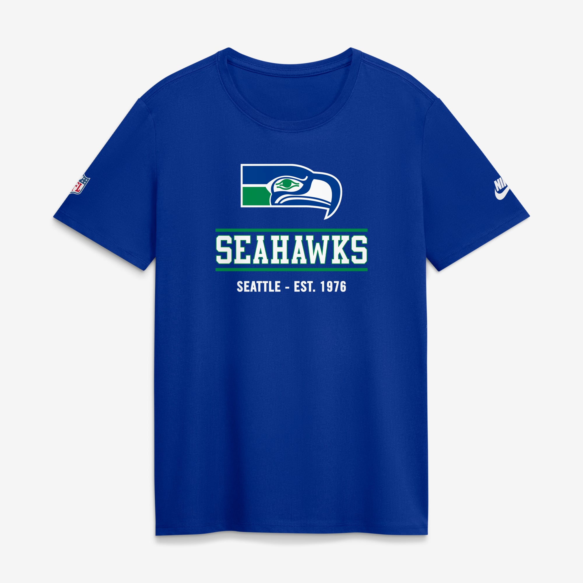 Women's Nike Royal Seattle Seahawks Alt Dri-FIT T-Shirt
