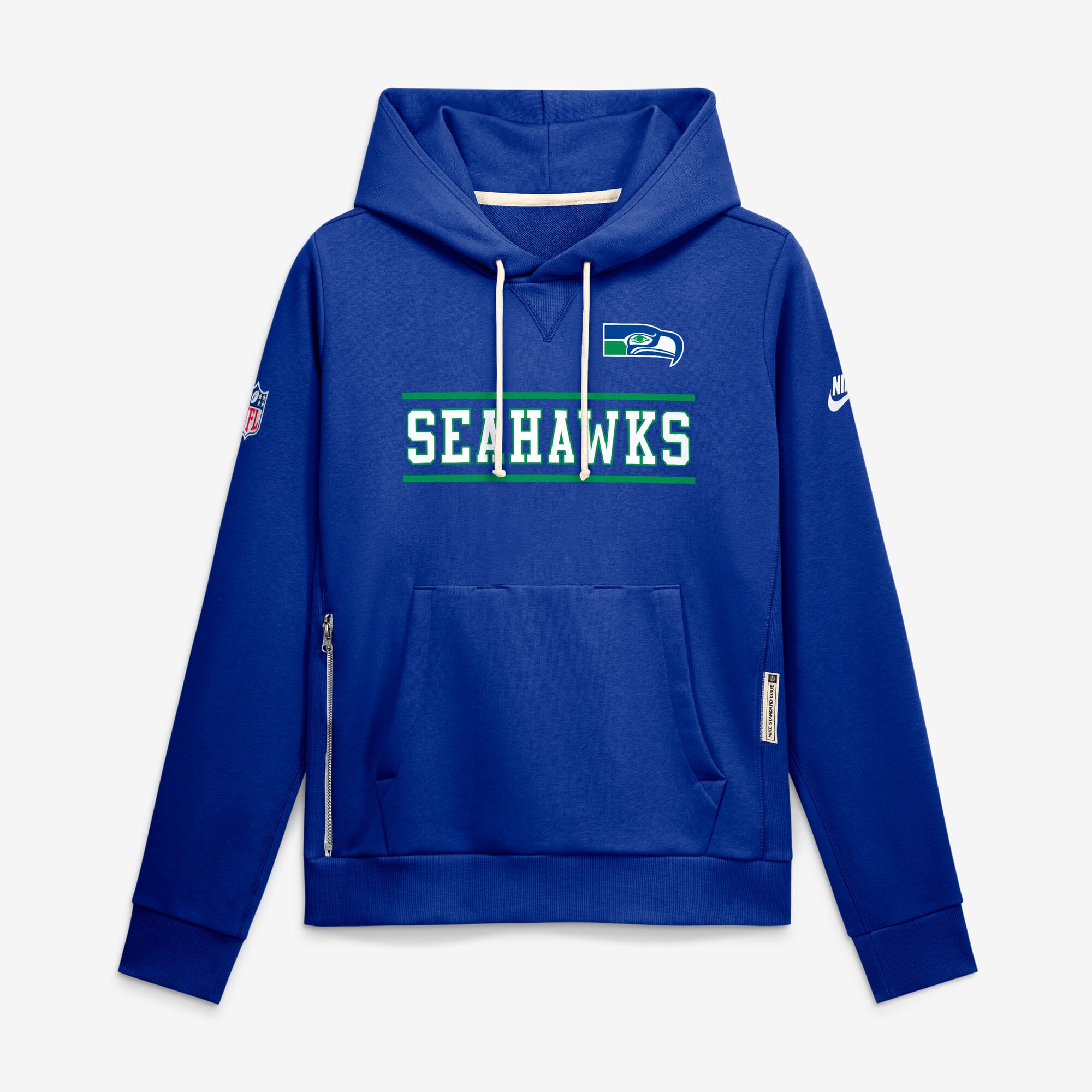 Sweat à capuche Nike Royal Seattle Seahawks Sideline Standard Issue Alternate Dri-FIT pour femme