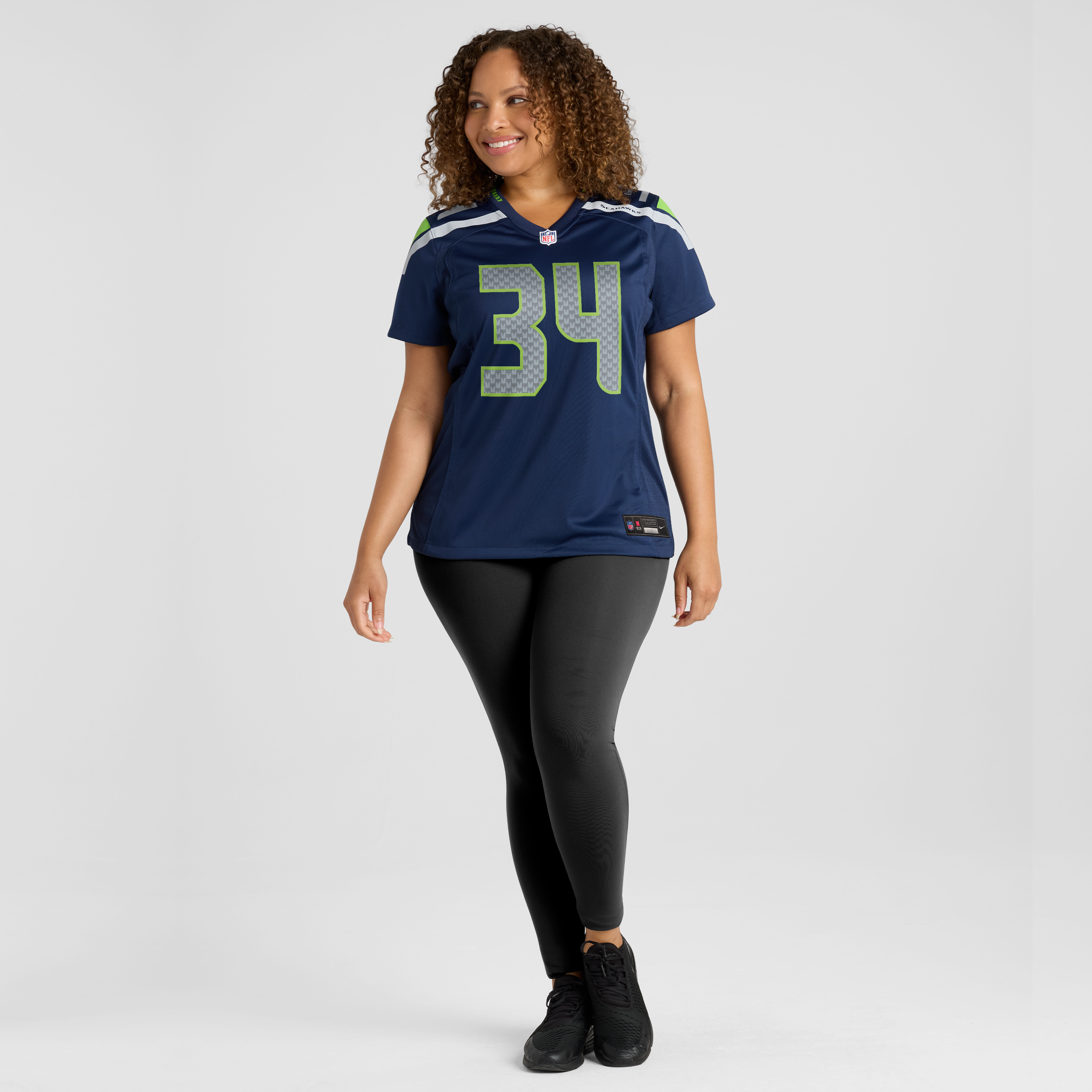 Women's Nike Shemar Jean-Charles College Navy Seattle Seahawks Team Game Jersey